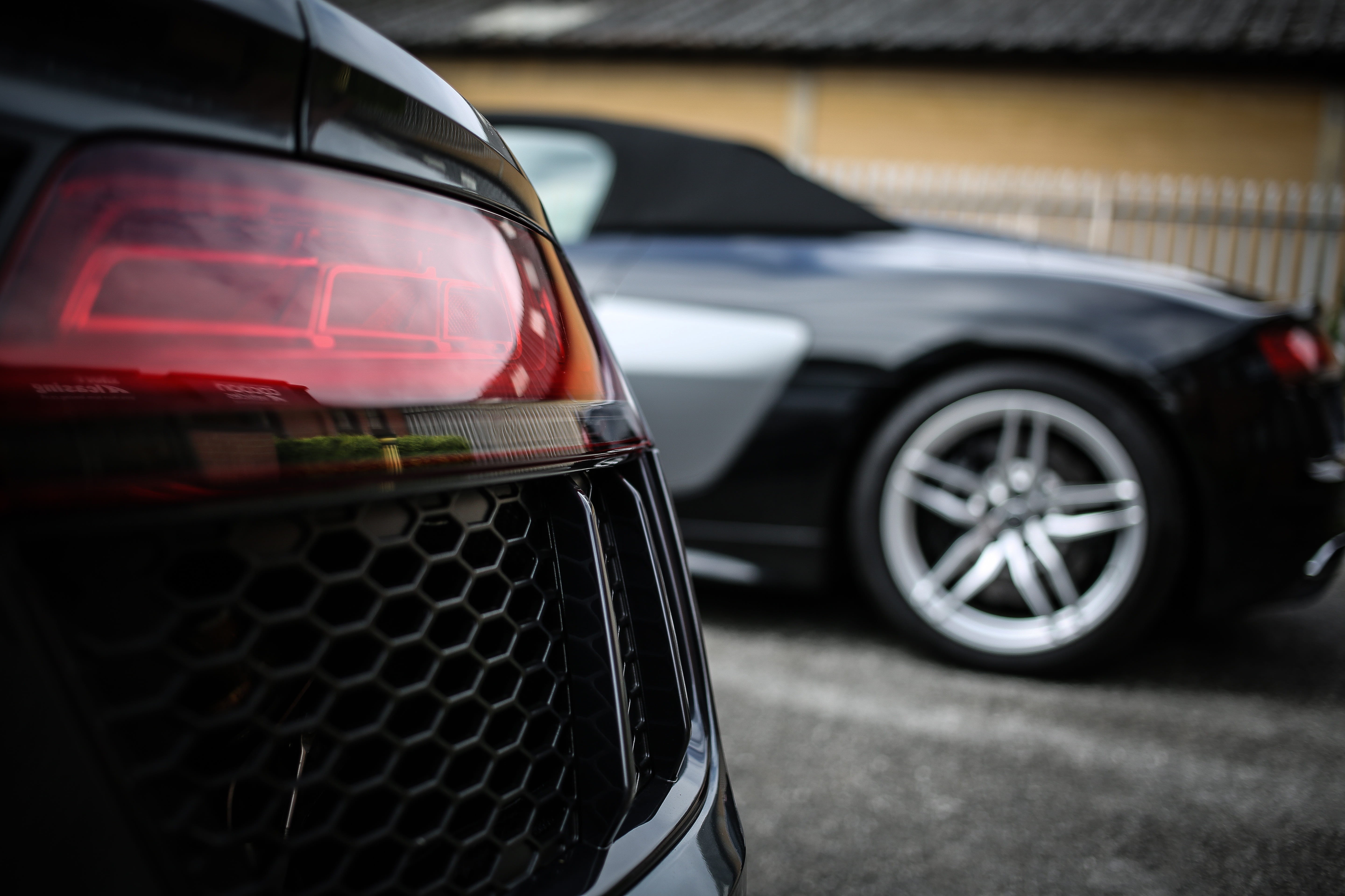 Auto, automobile, modern, wealth, land Vehicle, speed, selective focus, mode of Transport, black Color, close-up, low, luxury, 5K, new, black, mode of transportation, HD Wallpaper