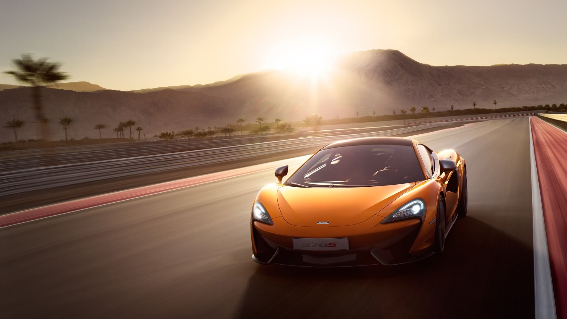 sunset, mode of transportation, motor vehicle, highway, street, yellow, black, city, car, lens flare, road, mountain, journey, speed, sunlight, on the move, HD Wallpaper