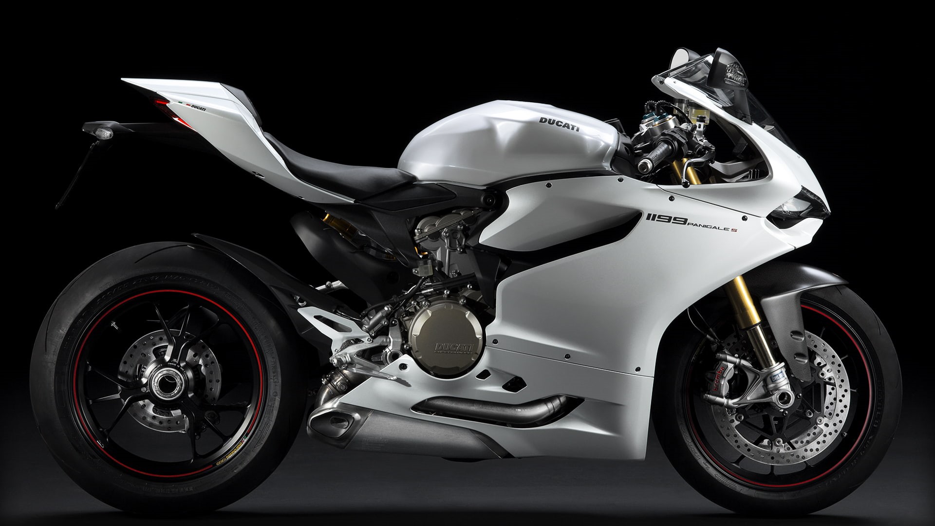 metal, no people, motorcycle, land vehicle, transportation, car, studio shot, superbike, sports race, motorsport, Ducati 1199, shiny, luxury, motor vehicle, HD Wallpaper
