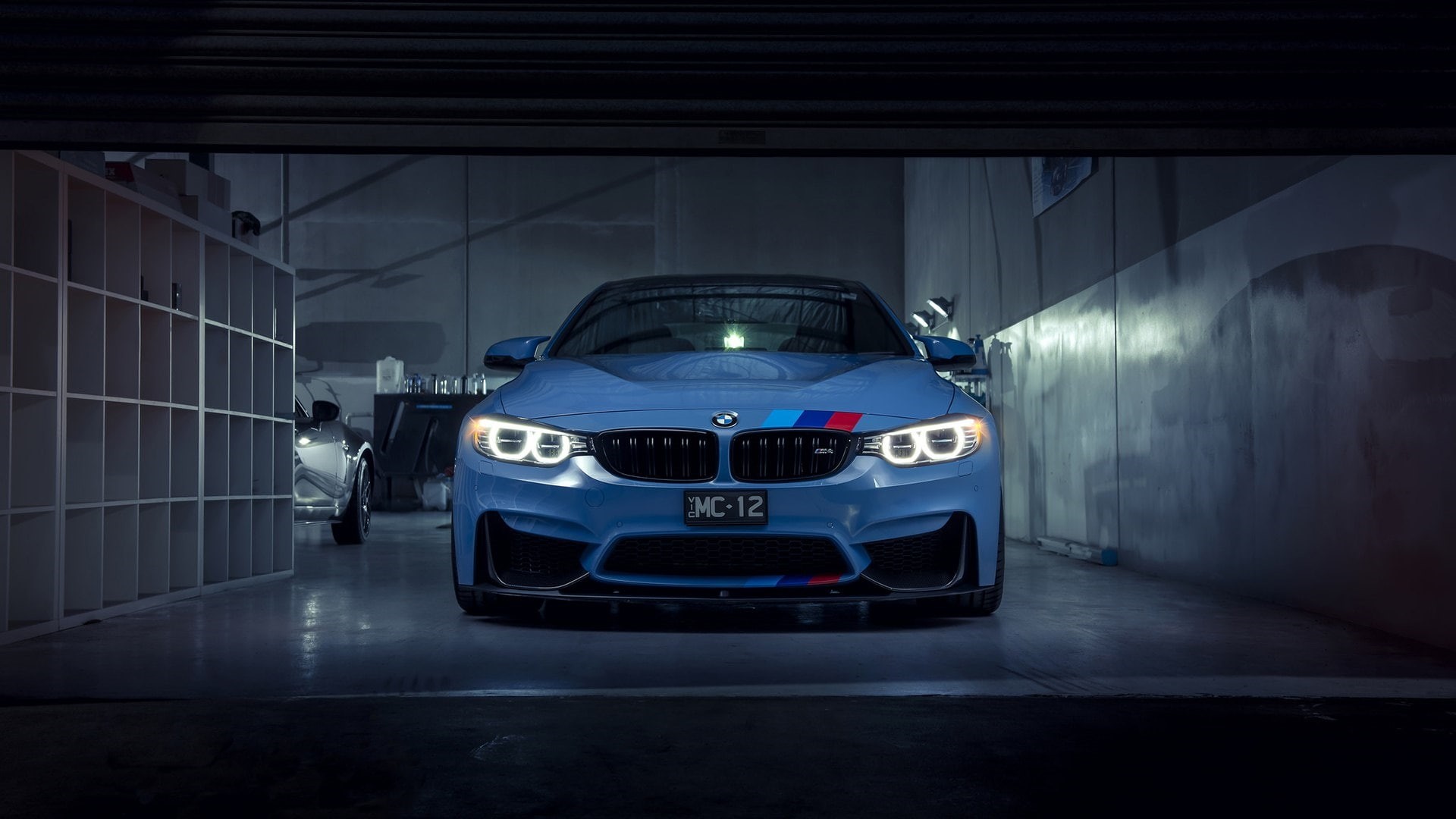 1080P, sports car, performance car, bmw m4, bmw, luxury vehicle, car, vehicle, blue, personal luxury car, HD Wallpaper