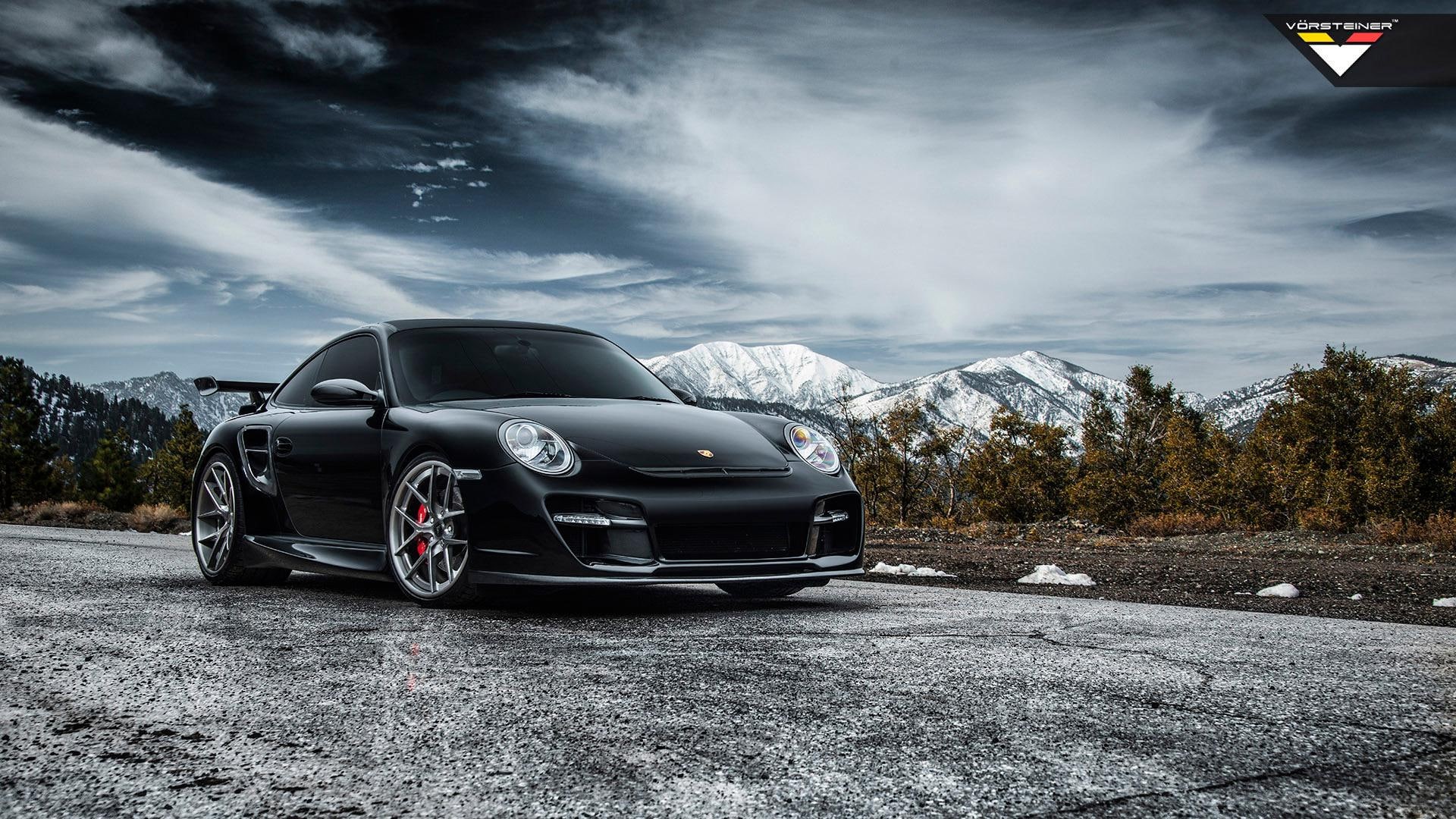 edition, porsche, carrera, gt, turbo, 1080P, rt, black, cars, v, vorsteiner, HD Wallpaper