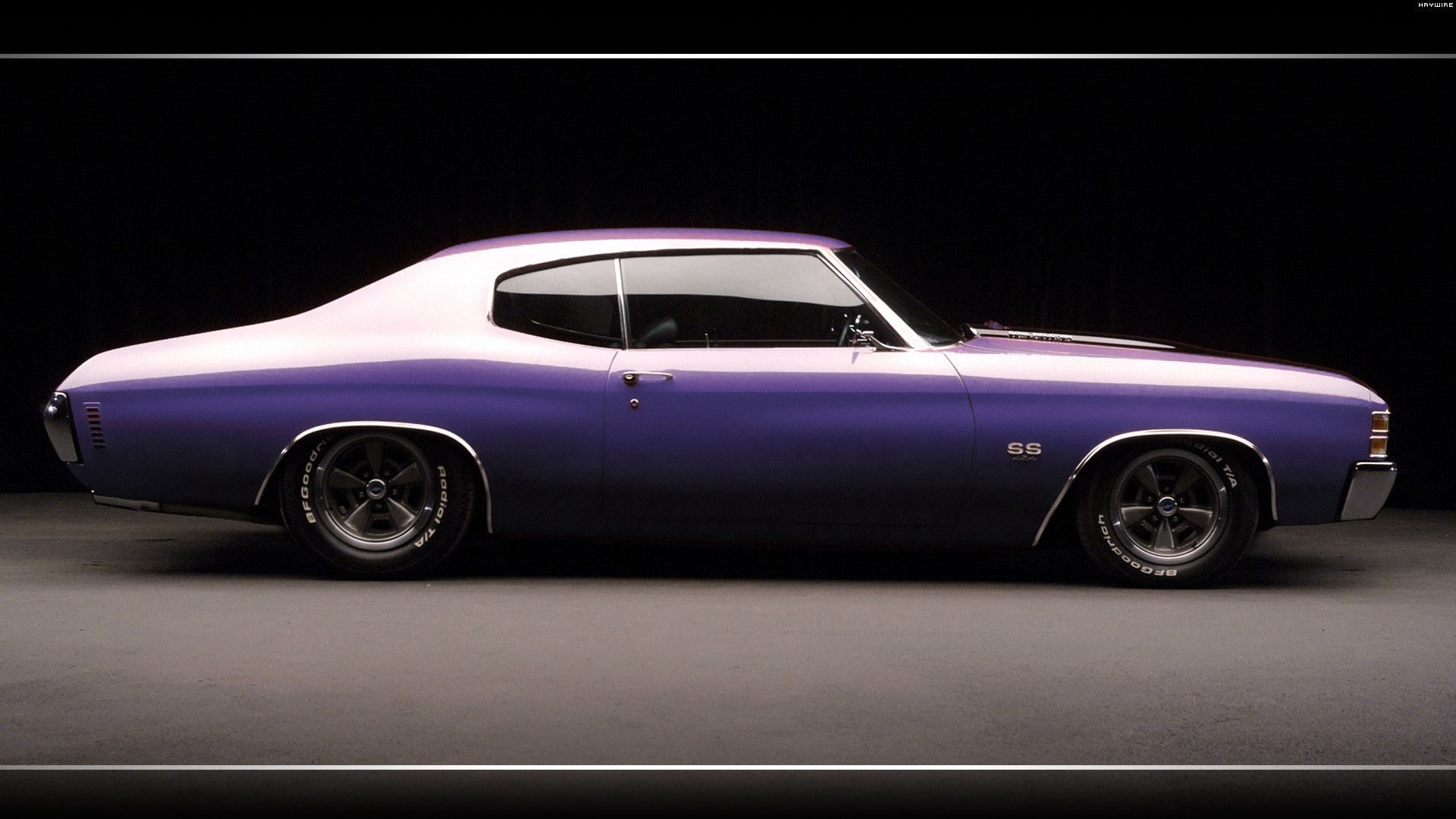 chevelle, coupe, hd, purple, car, chevrolet, cars, classic, 1080P, HD Wallpaper