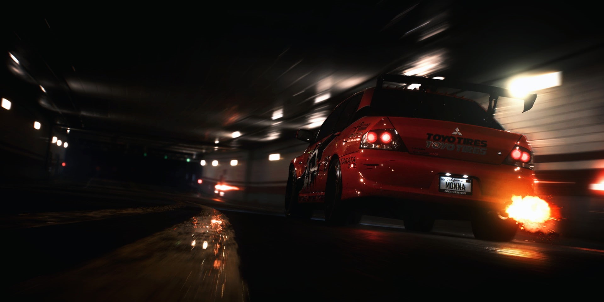 motor vehicle, motion, blurred motion, road, car, headlight, 1080P, truck, illuminated, land vehicle, long exposure, on the move, need for speed mitsubishi lancer evolution car, HD Wallpaper