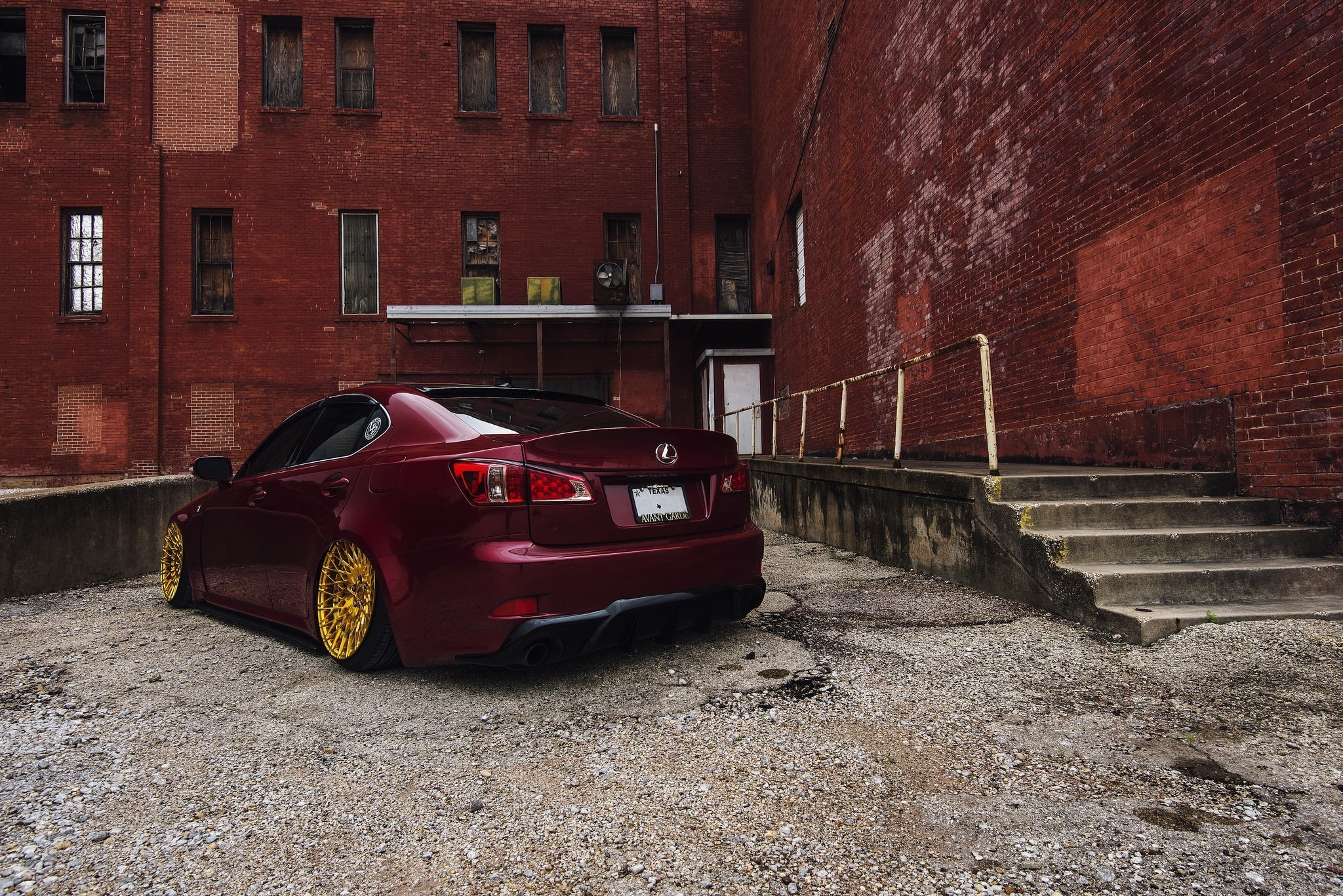 JDM, Lexus IS-F, car, Stance, building, lowered, vehicle, tuning, 1080P, vehicle interiors, HD Wallpaper