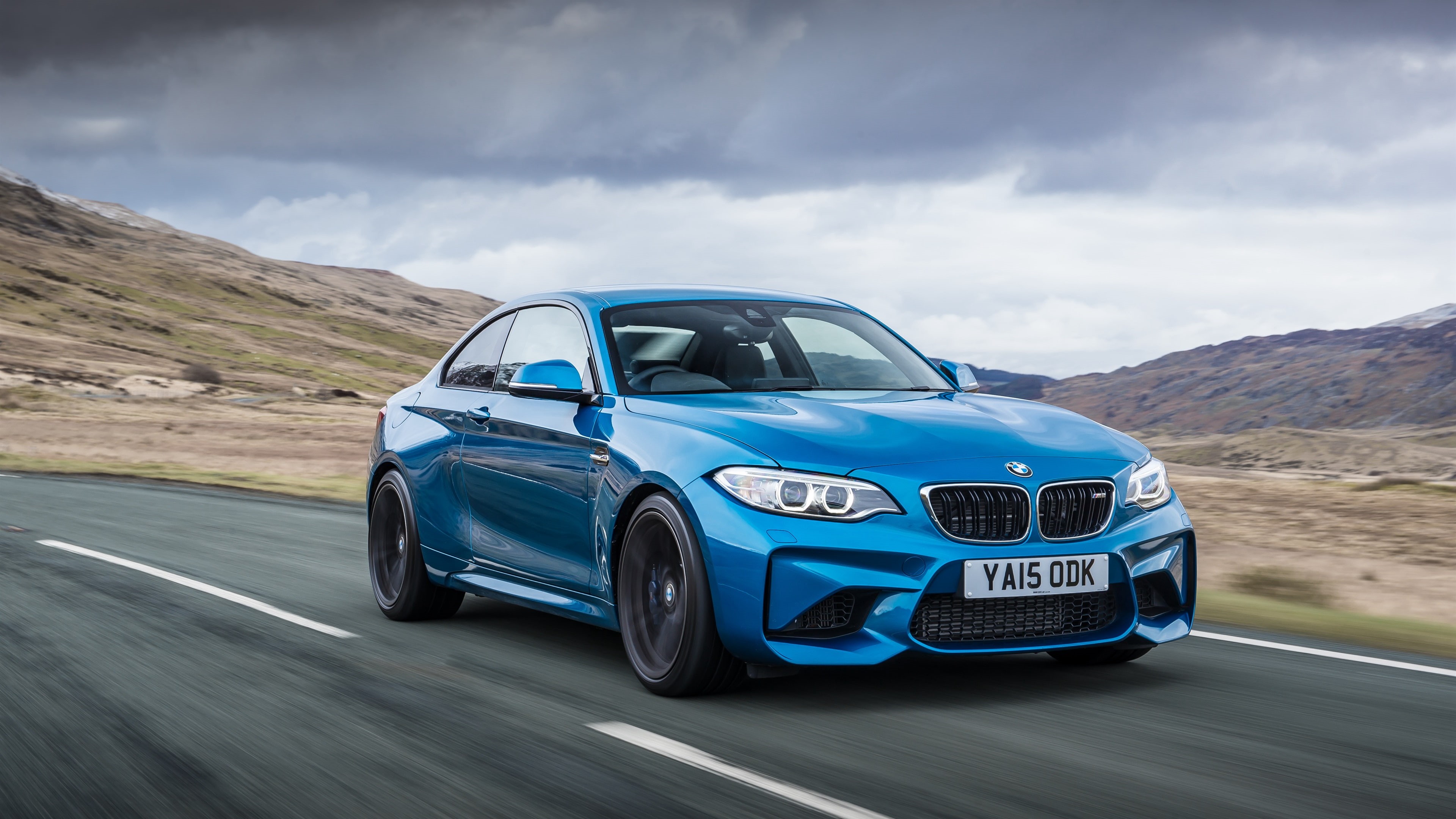 f, Blue, BMW, F87, m, Coupe, Speed, M2, 4K, Car, HD Wallpaper