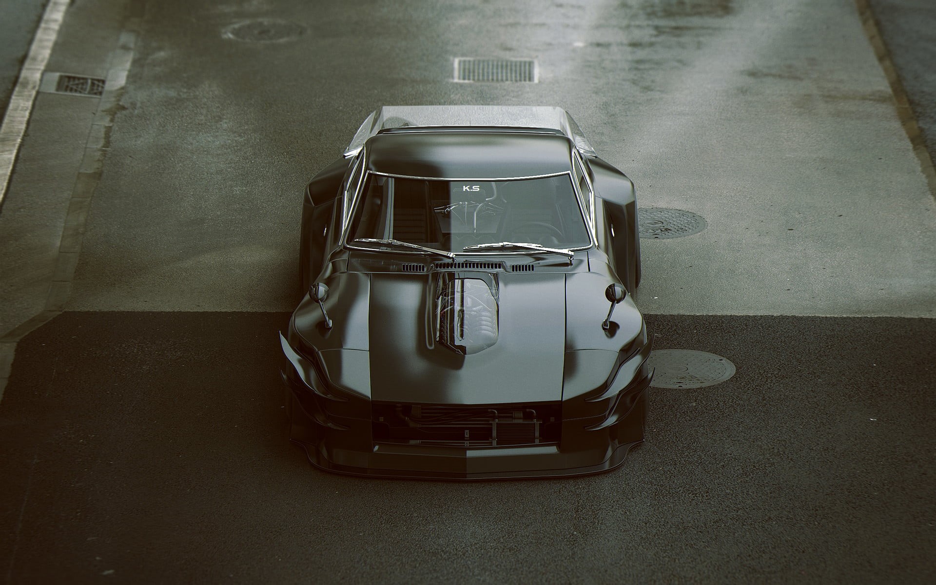Datsun 240Z, no people, absence, high angle view, household equipment, domestic room, appliance, food and drink, 1080P, empty, glass, Vehicle, metal, still life, HD Wallpaper