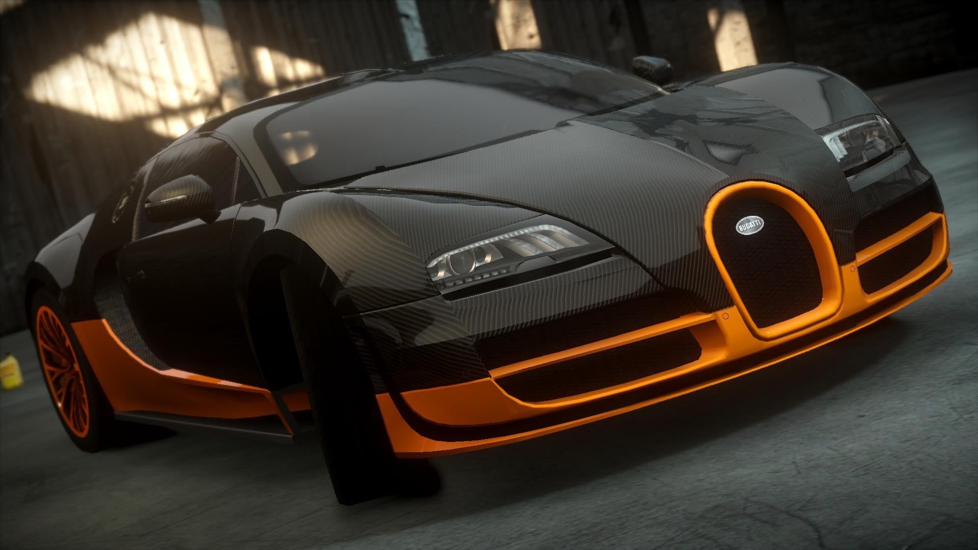 outdoors, protection, setting, motor vehicle, silver colored, mode of transportation, Bugatti Veyron, reflection, buggati, lighting equipment, Bugatti, HD Wallpaper