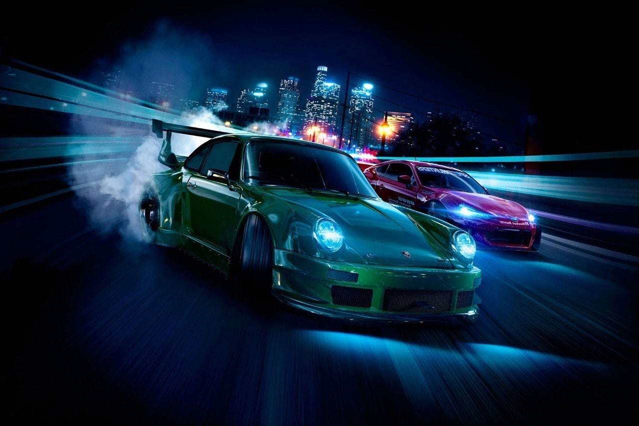 city, skyscraper, video games rocket bunny subaru brz porsche 911 need for speed speedhunters car, light trail, traffic, architecture, blurred motion, city street, HD Wallpaper