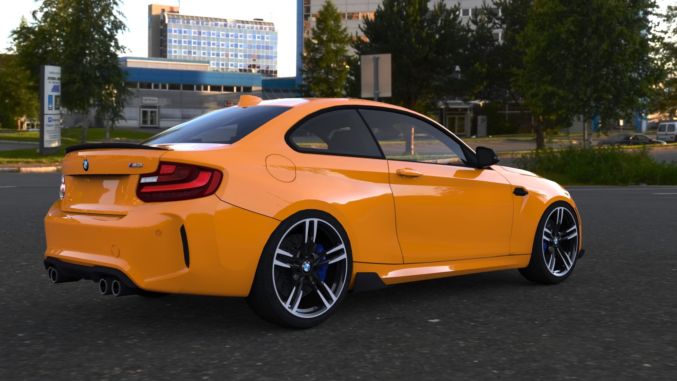 BMW M2 F84, Need for Speed: No Limits, 2K, orange cars, BMW, video games, vehicle, HD Wallpaper