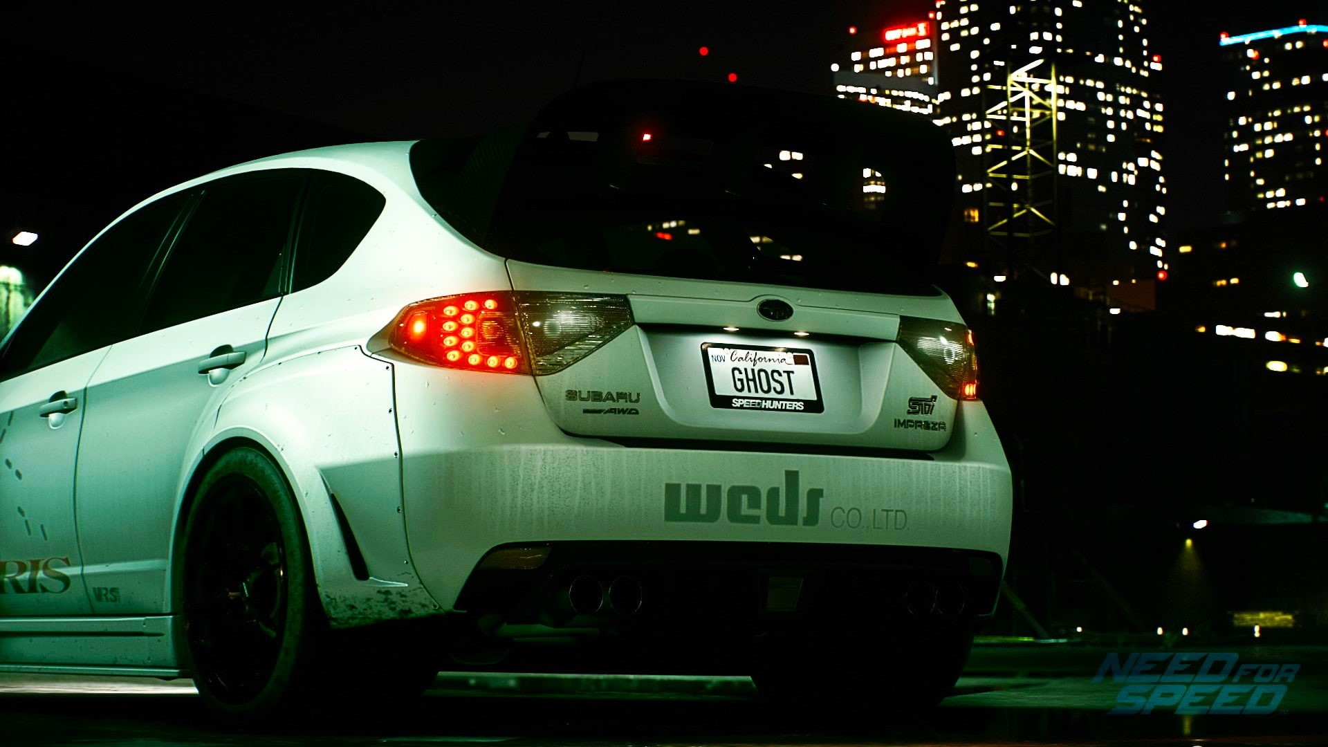 illuminated, land vehicle, tail light, architecture, night, Subaru Impreza, building exterior, city life, mode of transportation, outdoors, travel, transportation, HD Wallpaper