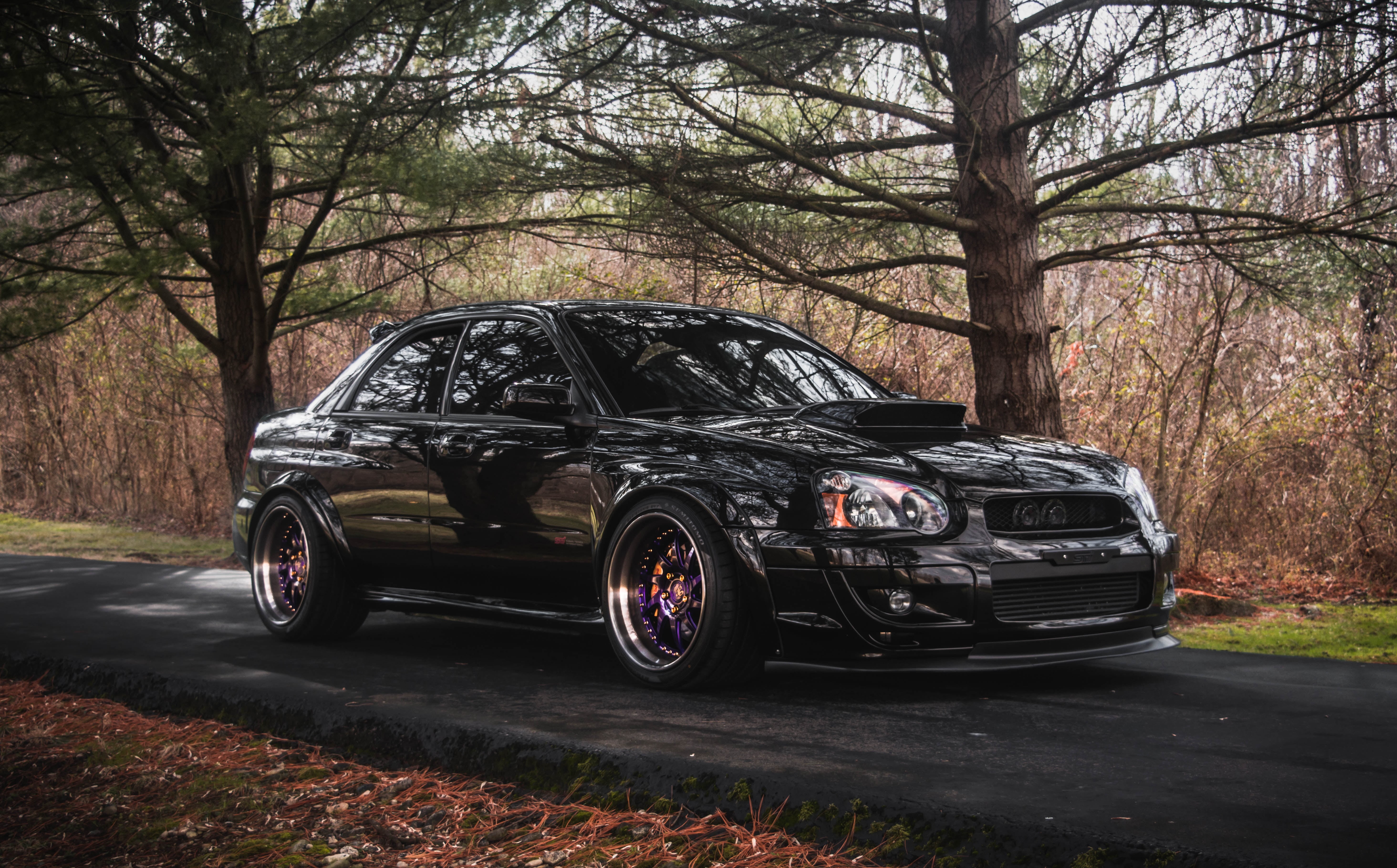 car, black, impreza, Subaru Impreza, grey, WRX STI, Blobeye, snow, 5K, Subaru, HD Wallpaper