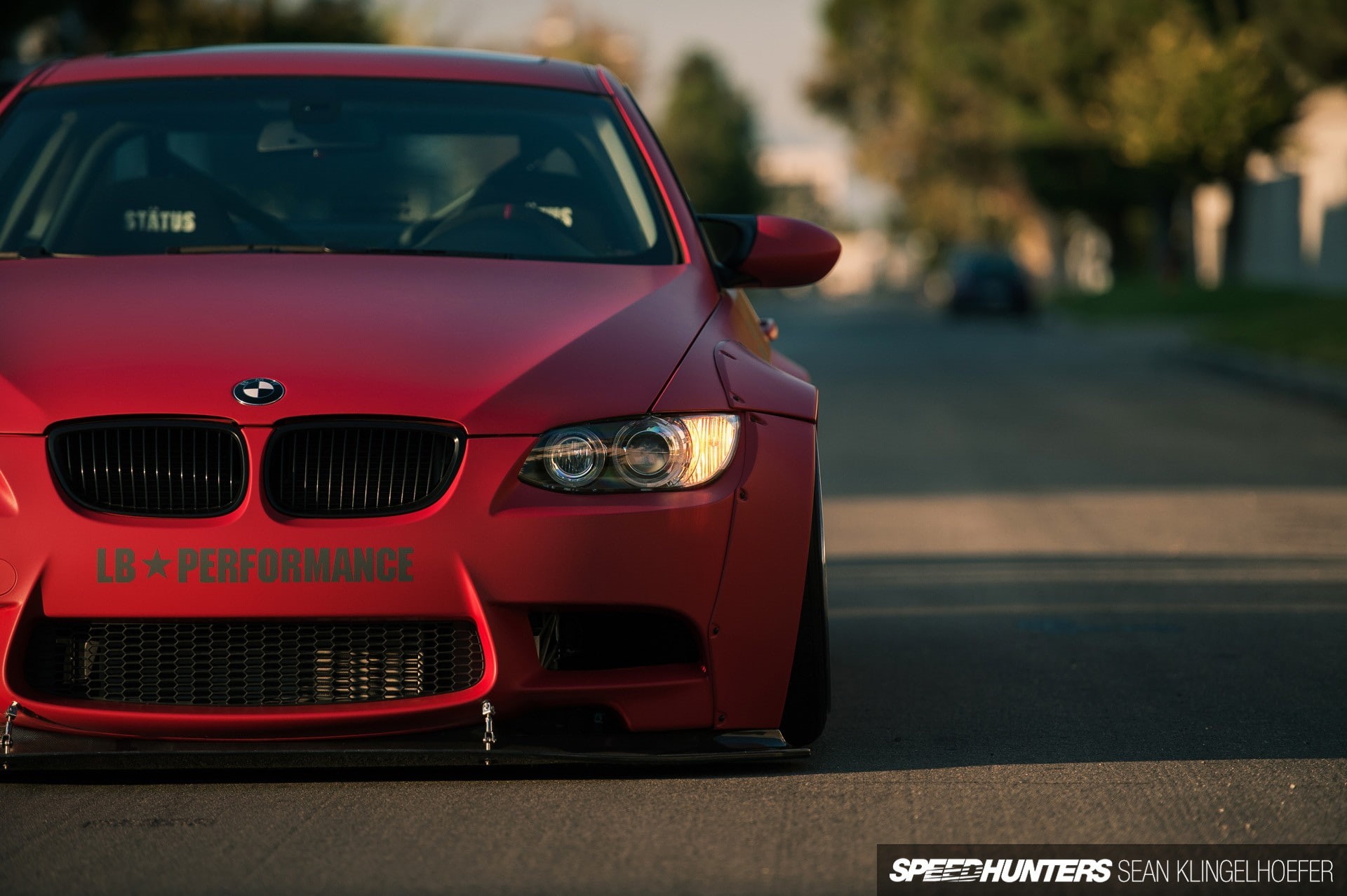 land vehicle, 1080P, mode of transportation, city, LB Performance, retro styled, wealth, outdoors, headlight, motor vehicle, focus on foreground, BMW E92, HD Wallpaper
