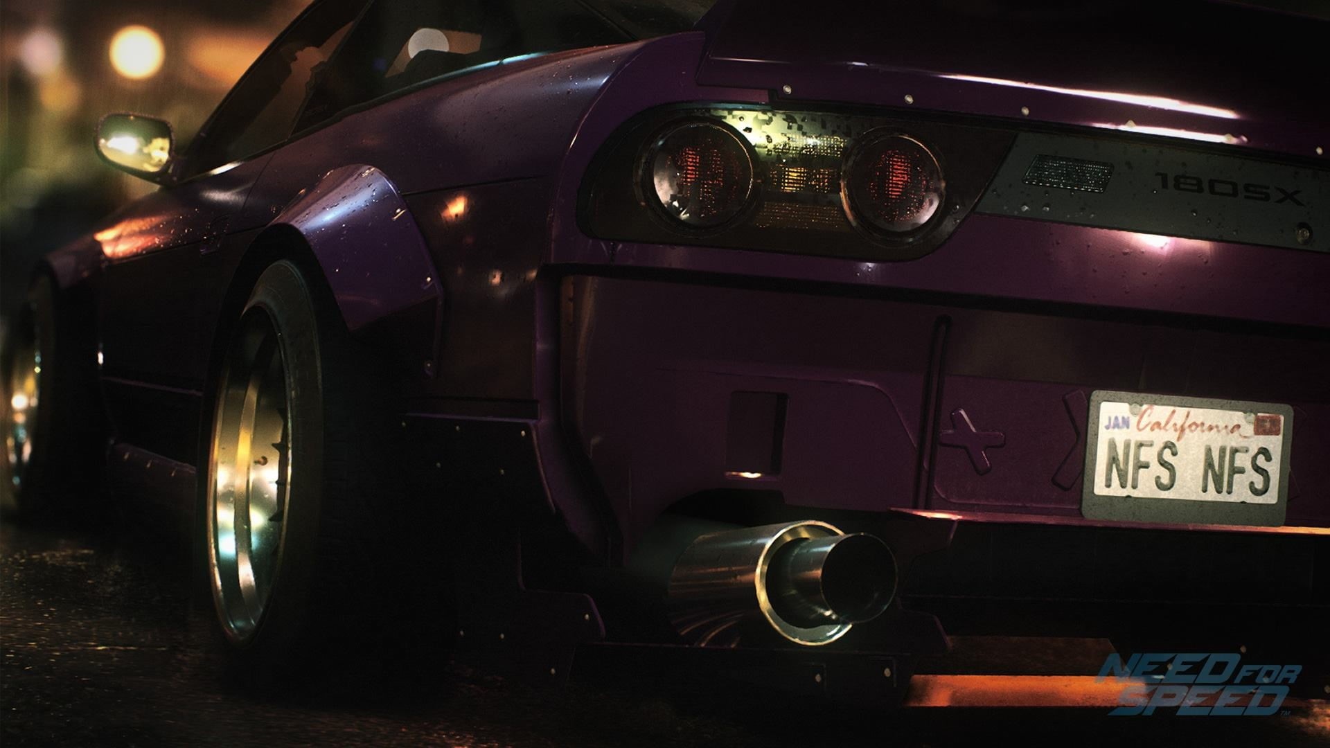 illuminated, mode of transportation, Nissan 180SX, no people, car, convertible, 1080P, Need for Speed, dark, purple, antique, retro styled, dashboard, HD Wallpaper