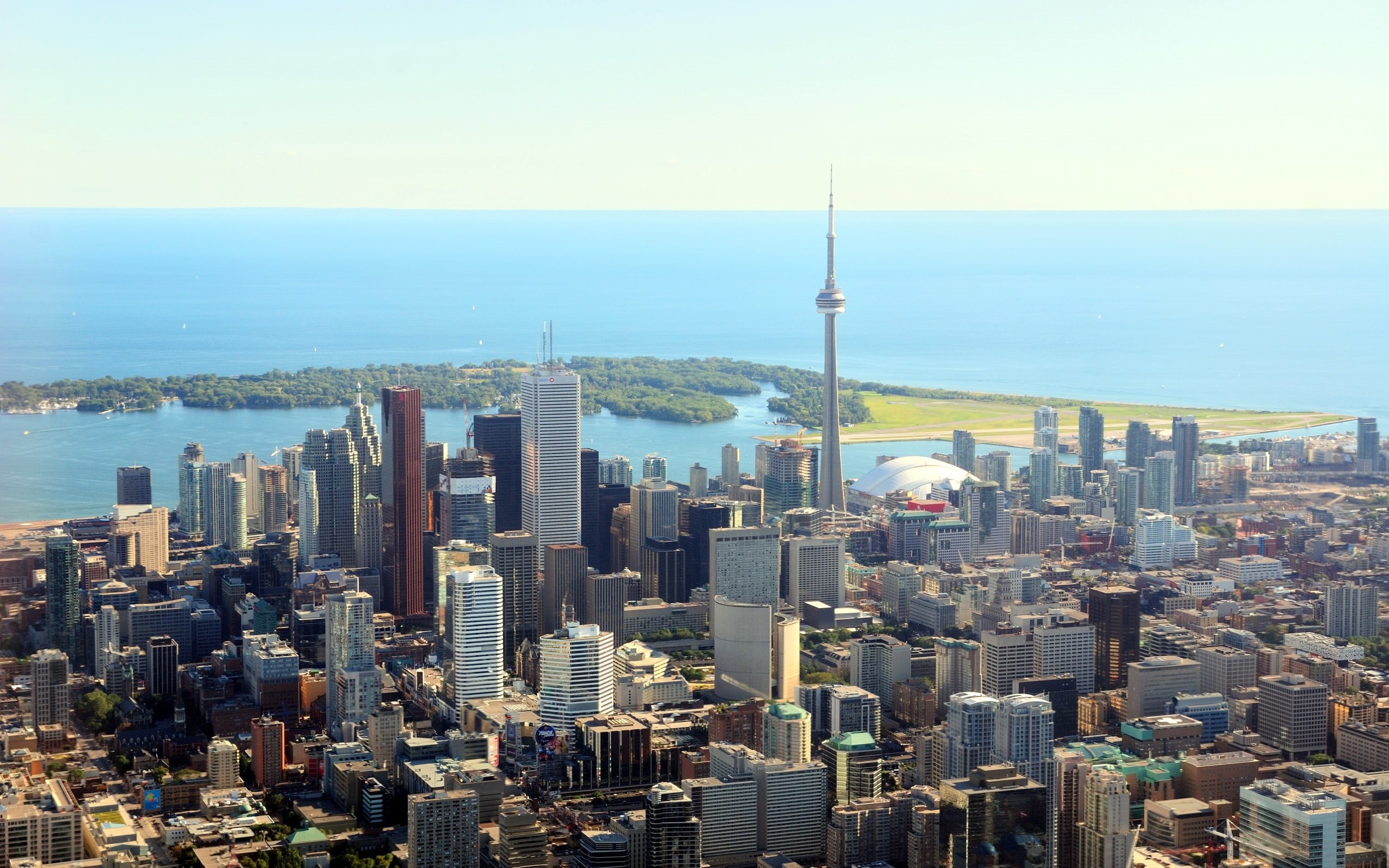2K, pics, canada, day, toronto, buildings, photo, city, HD Wallpaper