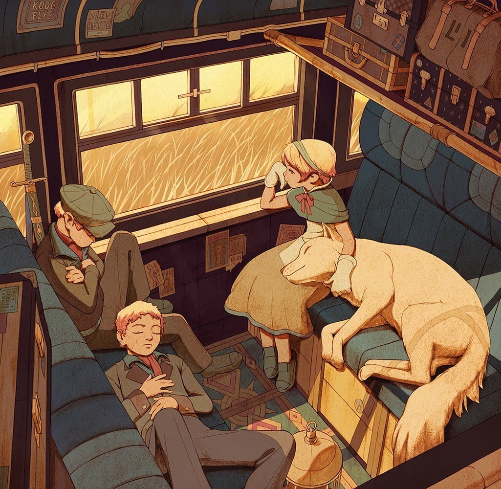religion, real people, 480P, day, sleeping, train, dog, military, human representation, adult, cartoon, history, lap, illustration, men, spirituality, HD Wallpaper