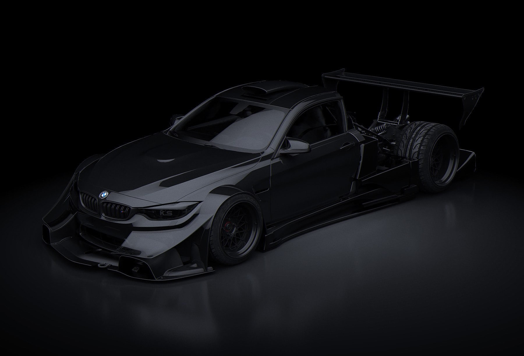 mode of transportation, land vehicle, retro styled, garage, chrome, 720P, sports car, black color, Khyzyl Saleem, stationary, vehicle, racecar, motor vehicle, HD Wallpaper