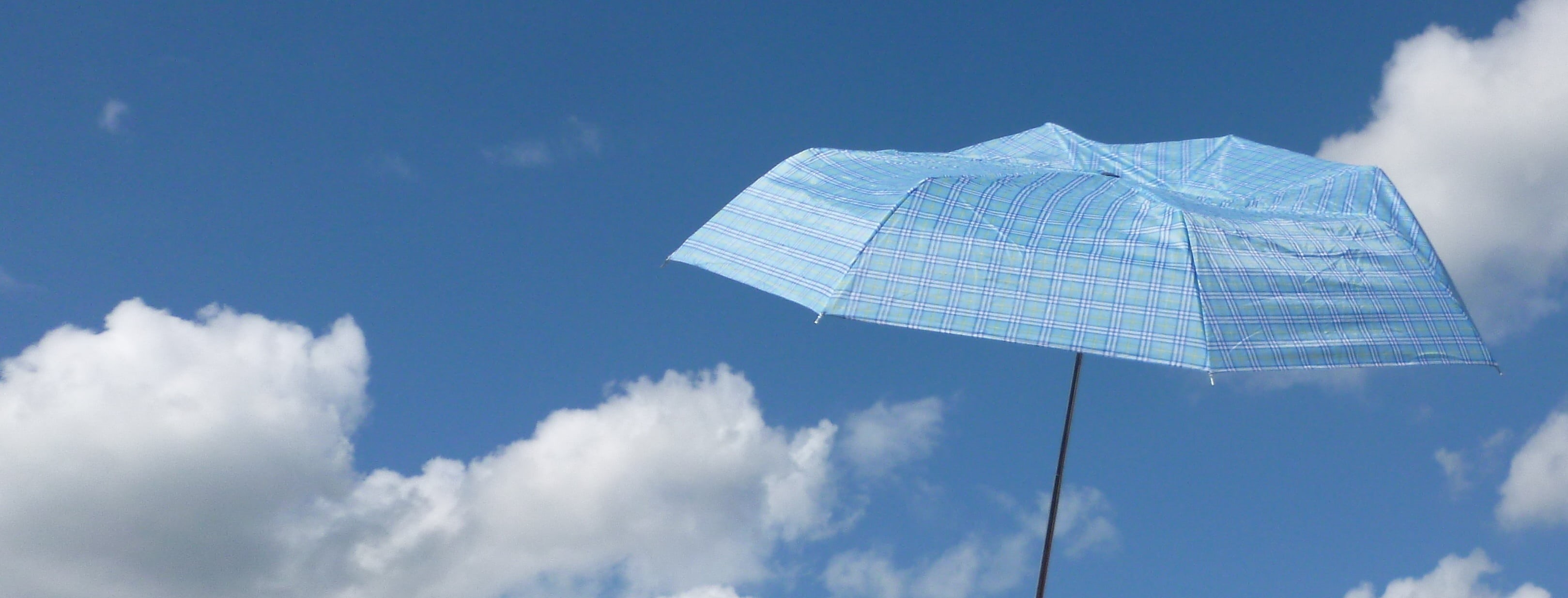 air, sky, symbol, parasol, string, blue sky, wind, 2K, banner, clouds, day, flying, facebook background, summer, environment, umbrella, season, carelessness, HD Wallpaper