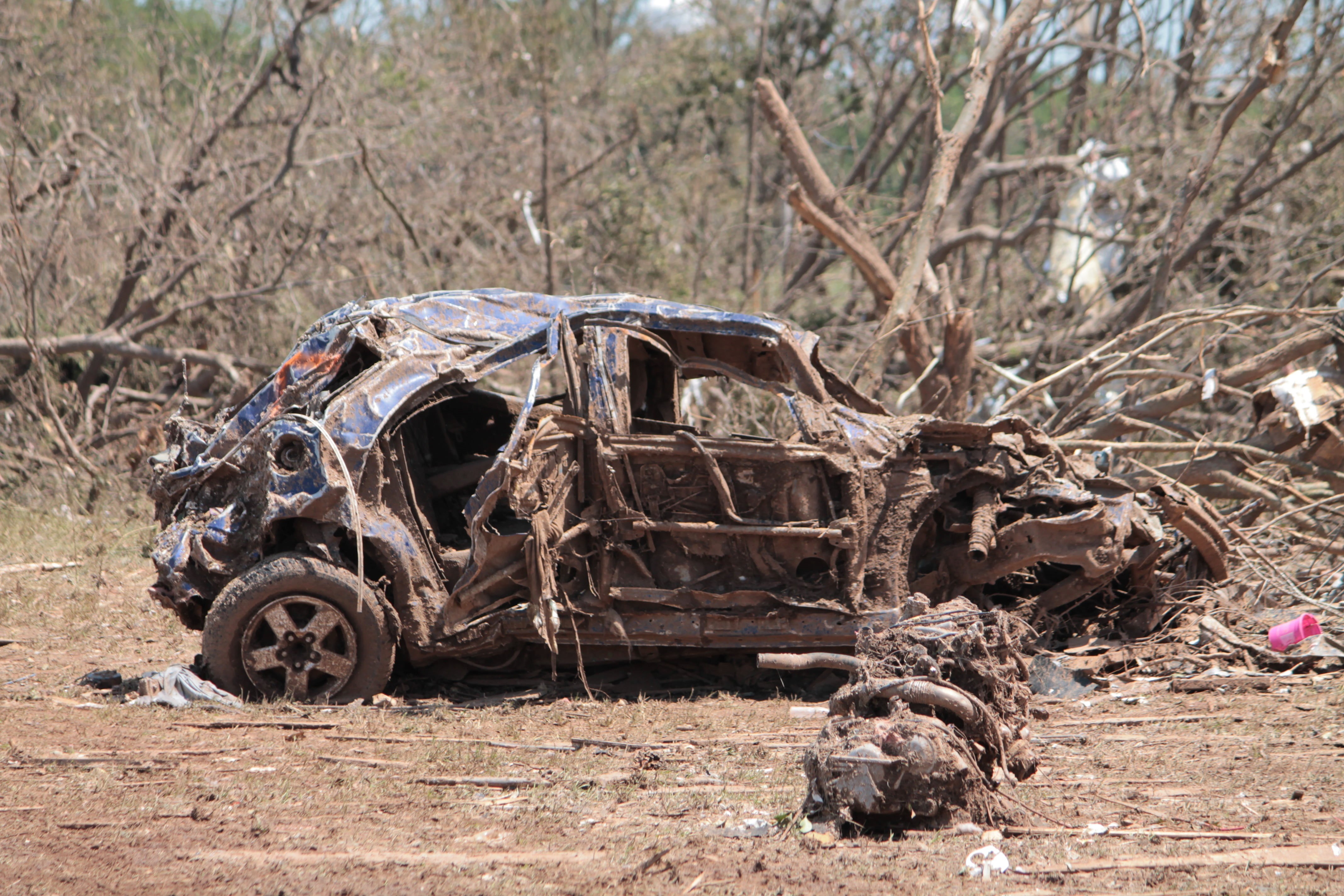 deterioration, ruin, broken, land, motor vehicle, transportation, demolished, old, ruined, natural disaster, 4K, moore, mode of transportation, car, decline, HD Wallpaper