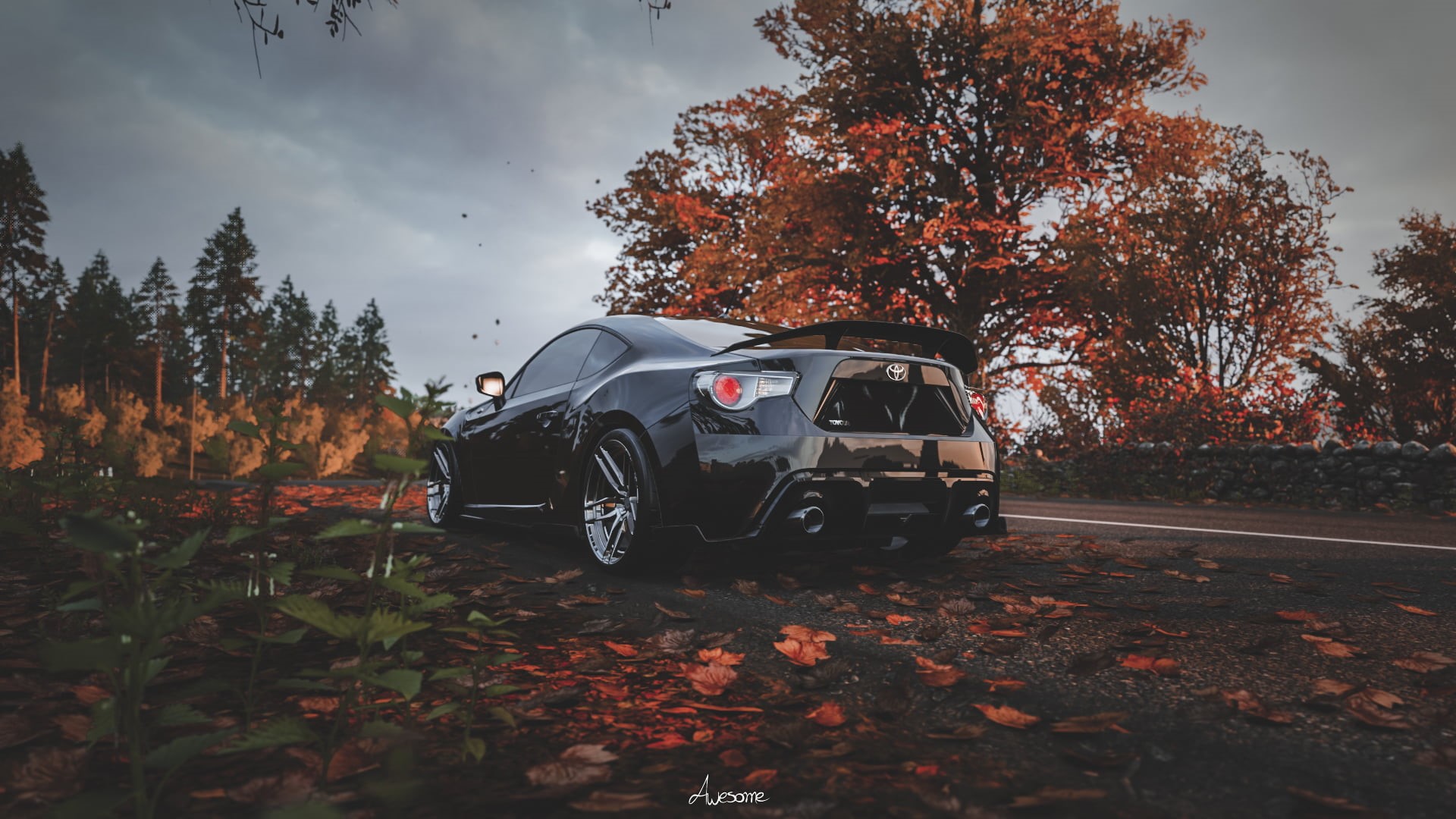 Forza Horizon 4, Forza, Toyota, 1080P, ADV.1, video games, ADV.1 Wheels, vehicle, Toyota GT86, car, Toyota GT-86, HD Wallpaper