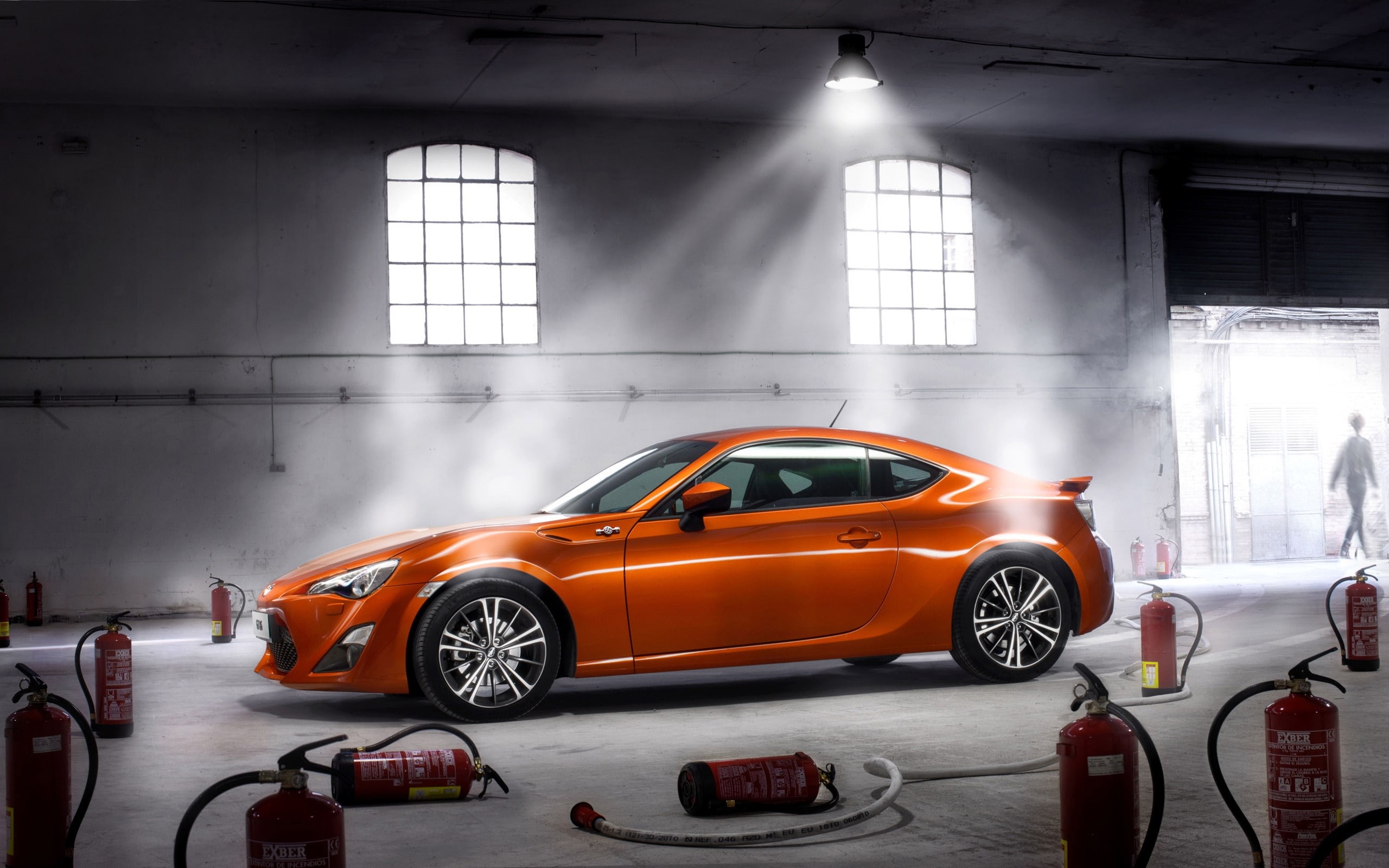 toyota, orange, 2K, coupe, sports, gt, HD Wallpaper