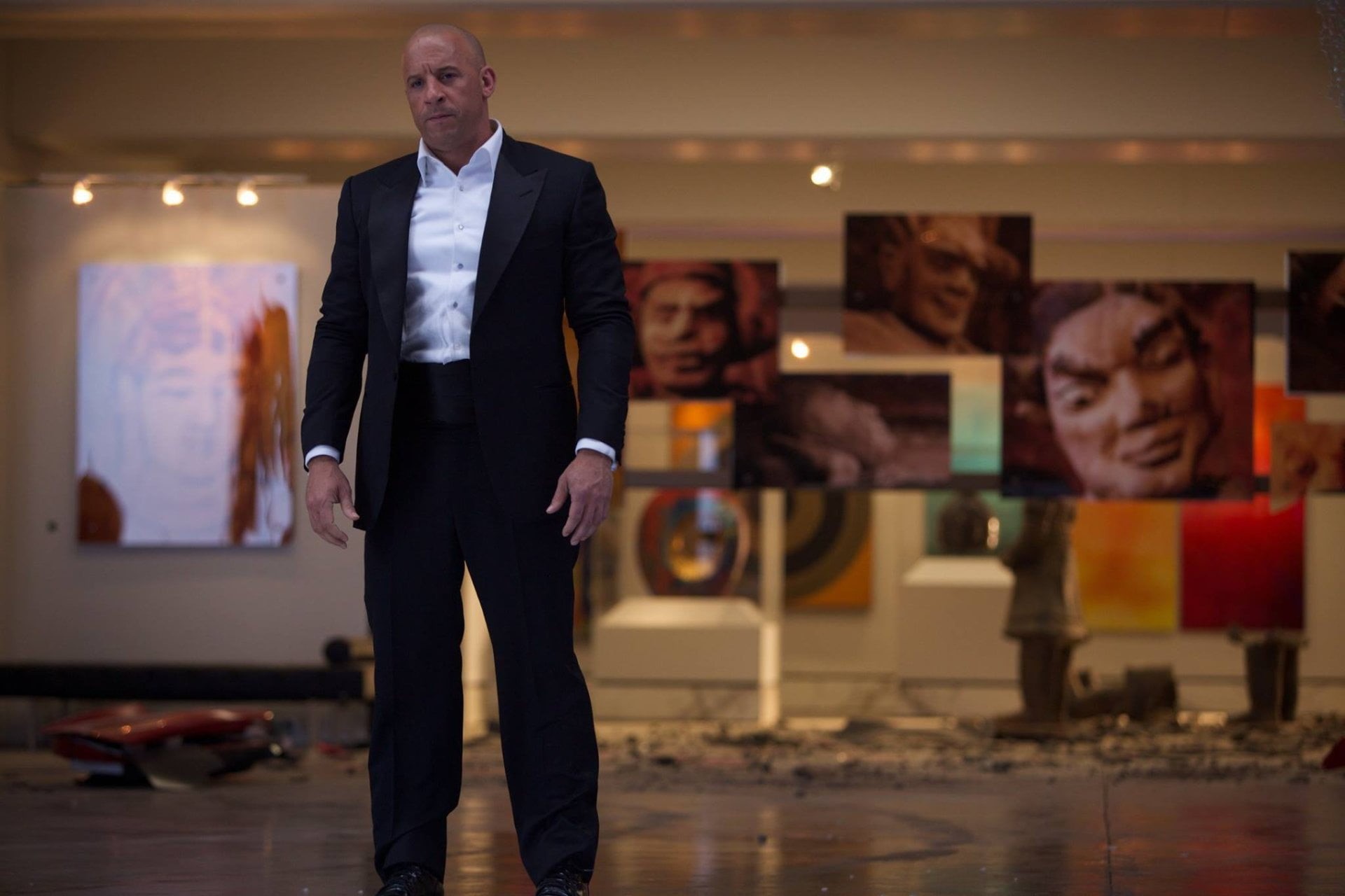 well-dressed, portrait, standing, males, Furious 7, one person, mature men, looking at camera, suit, Dominic Toretto, Fast and Furious, men, front view, HD Wallpaper
