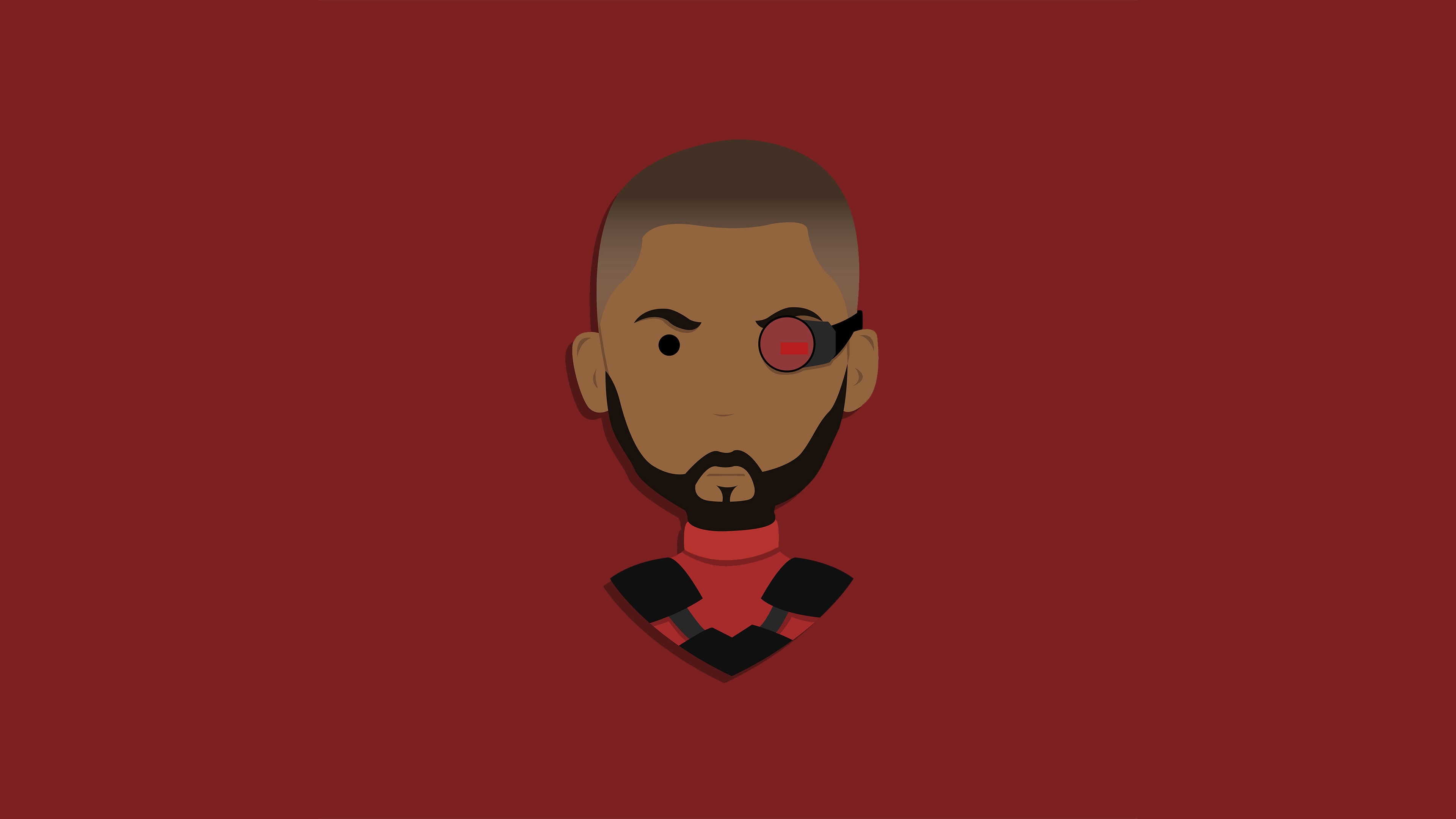 behance, 4K, 4k, digital art, superheroes, deadshot, minimalism, hd, HD Wallpaper