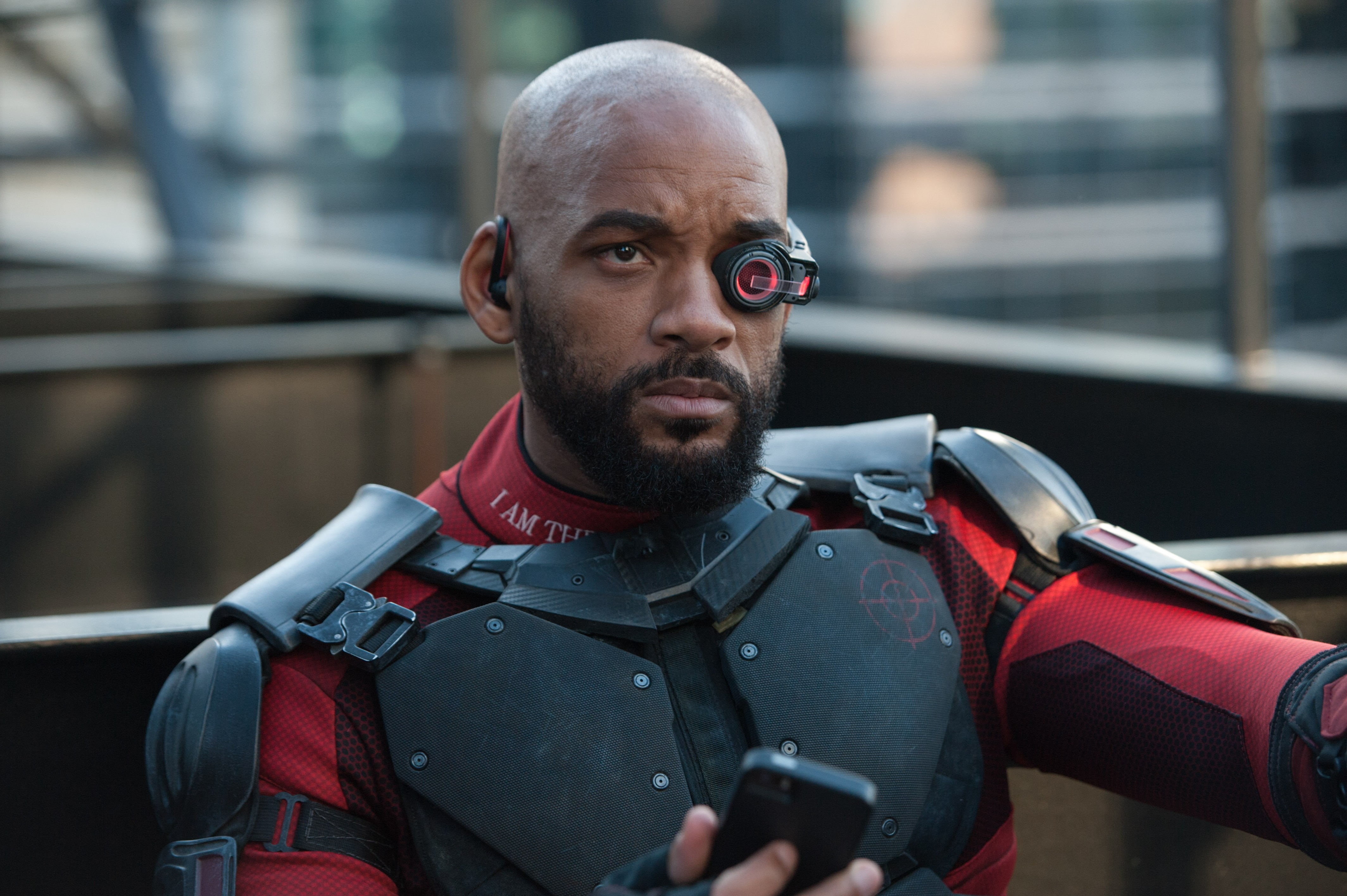 standing, mature adult, one person, 2016 movies, headshot, lifestyles, looking at camera, will smith, real people, 4K, men, suicide squad, shaved head, HD Wallpaper