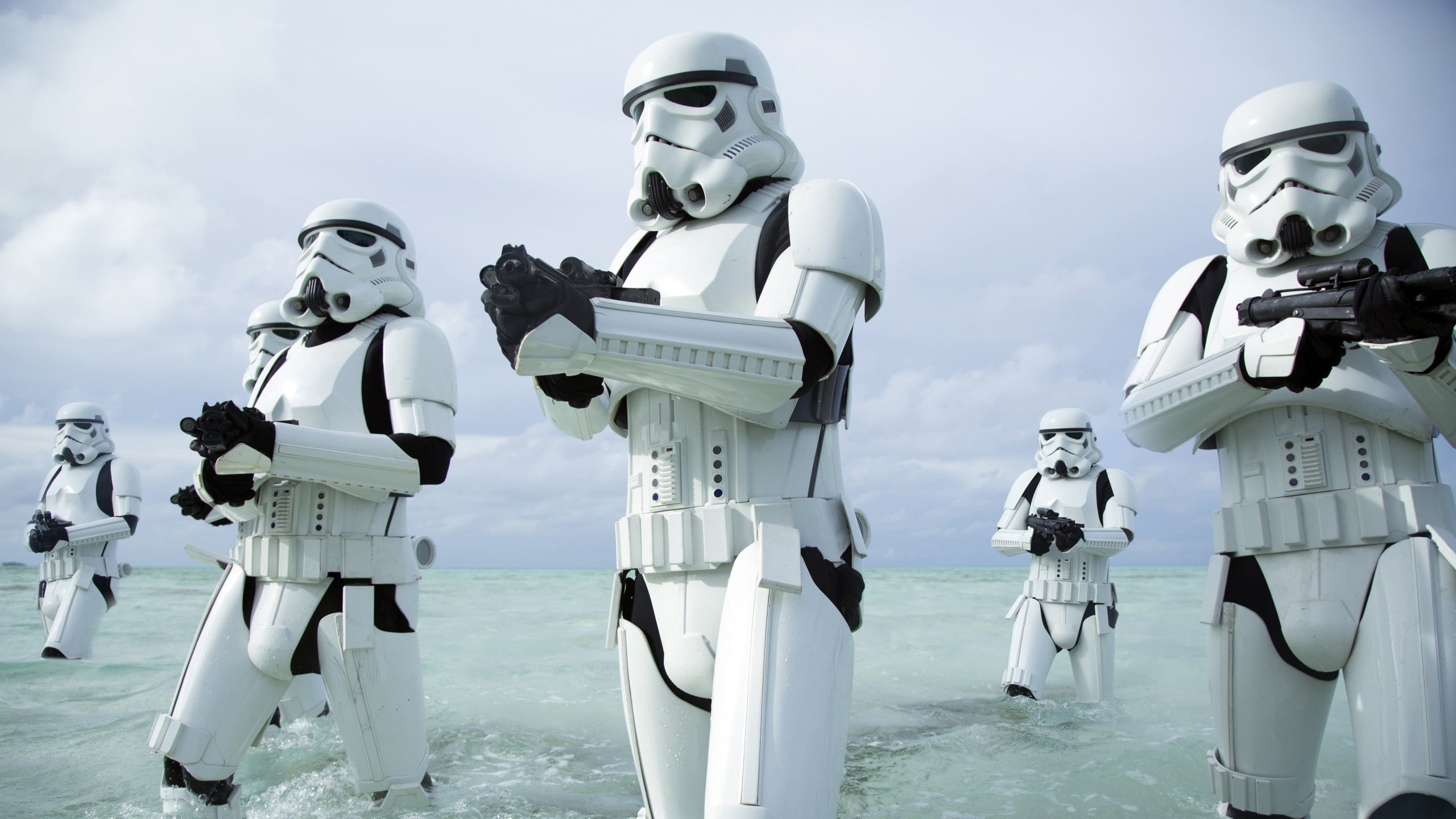 Rogue One: A Star Wars Story, 2K, nature, representation, sky, futuristic, human representation, uniform, male likeness, government, blaster, security, HD Wallpaper