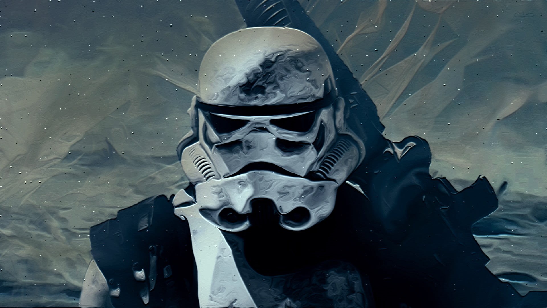 mask - disguise, black color, storm, mask, 1080P, painting, art and craft, trooper, human representation, metal, mystery, Star Wars, stormtrooper, indoors, HD Wallpaper