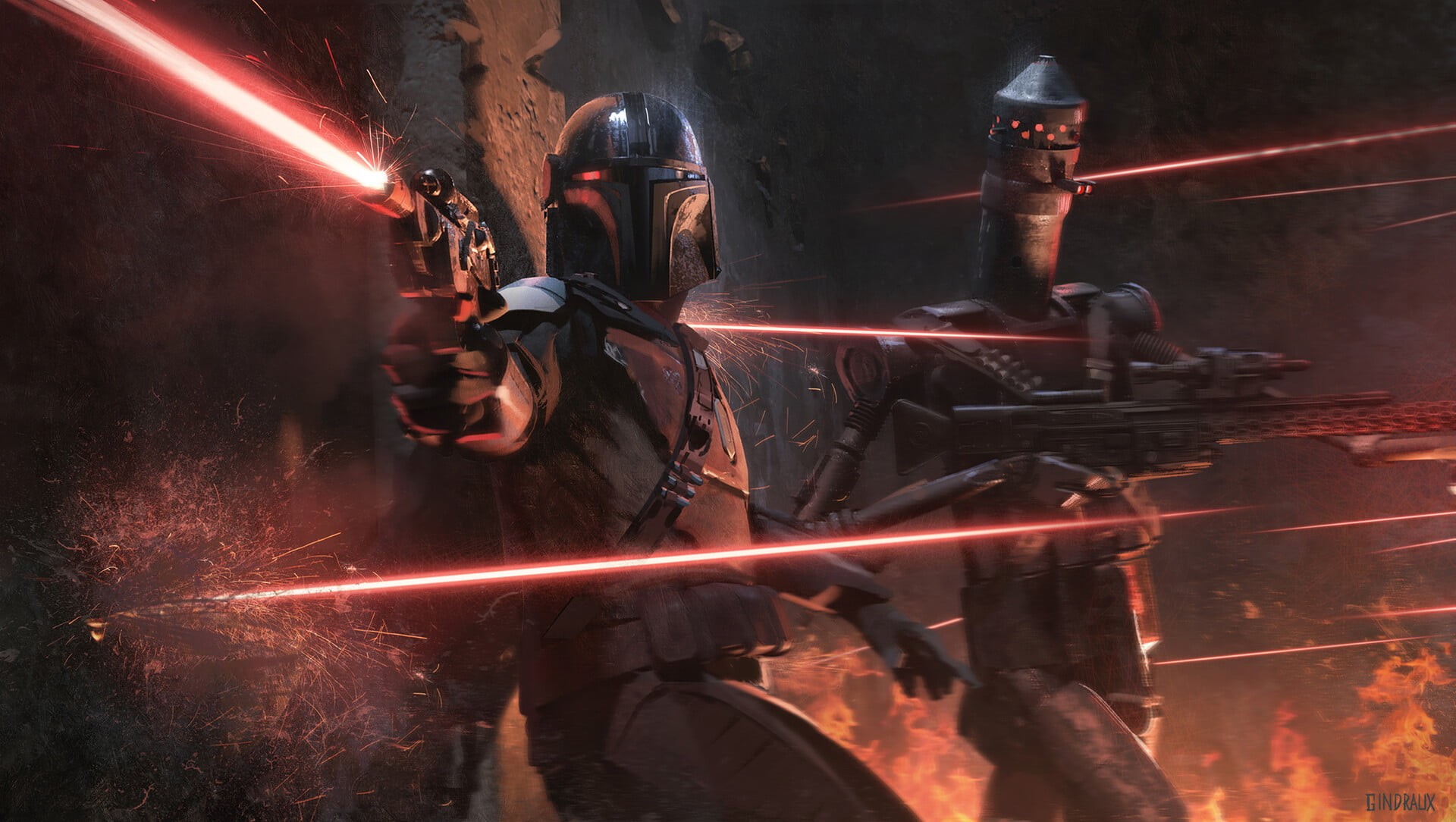 TV Show, The Mandalorian, The Mandalorian (Character), IG-11 (Star Wars), 1080P, HD Wallpaper