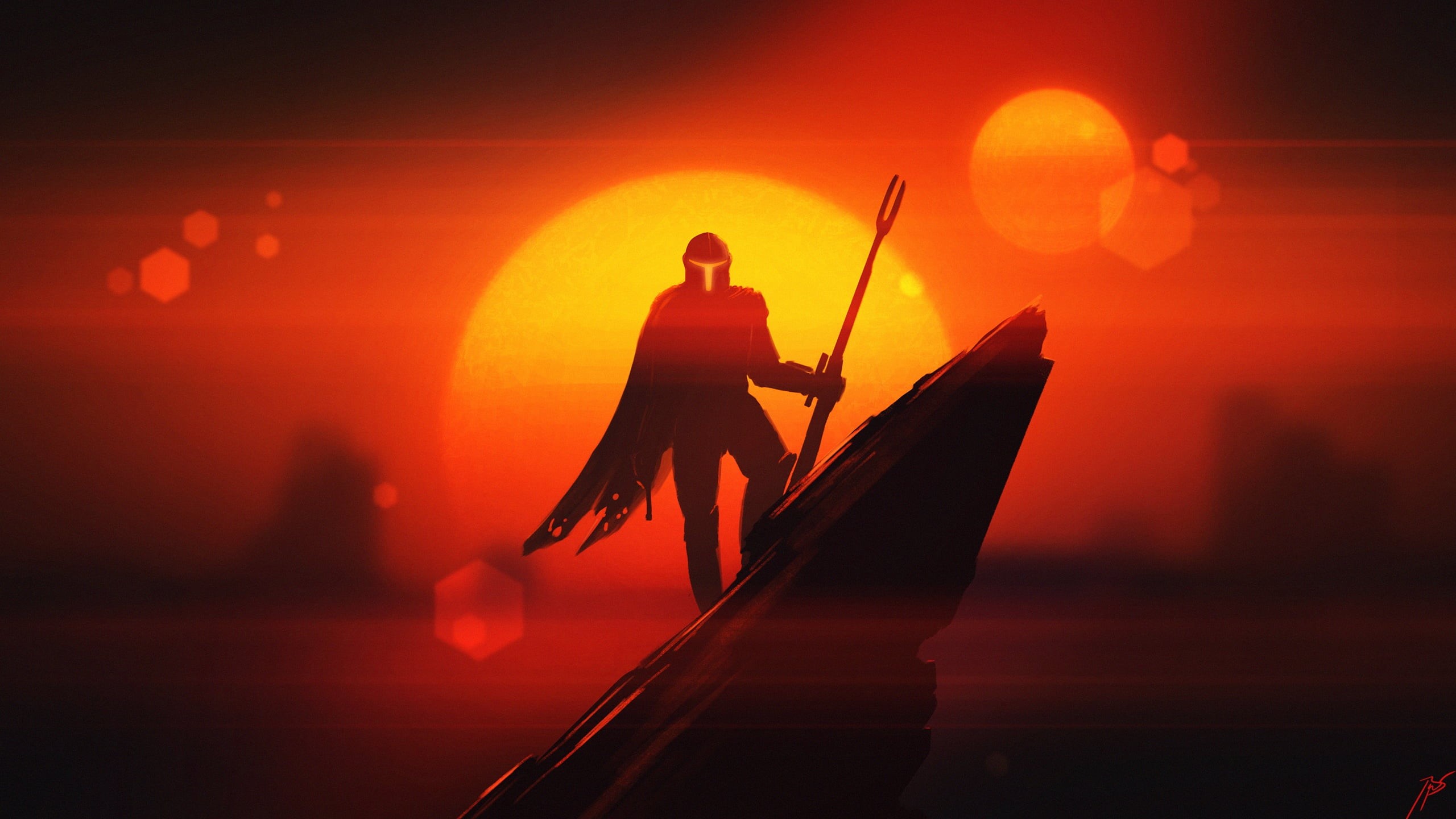 TV Show, The Mandalorian, Star Wars, 2K, Sunset, The Mandalorian (Character), HD Wallpaper