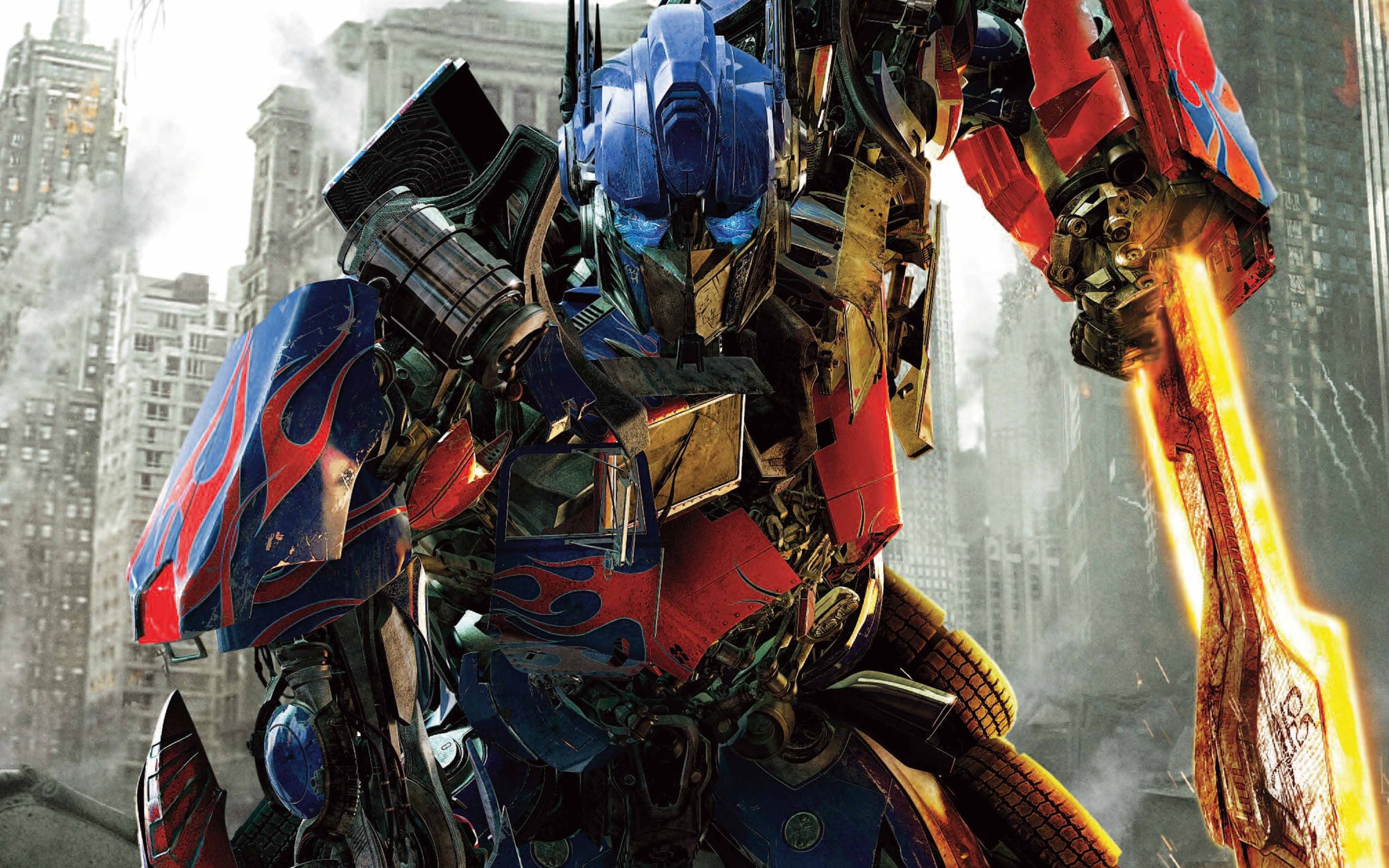 dark, transformers, prime, moon, optimus, 2K, HD Wallpaper