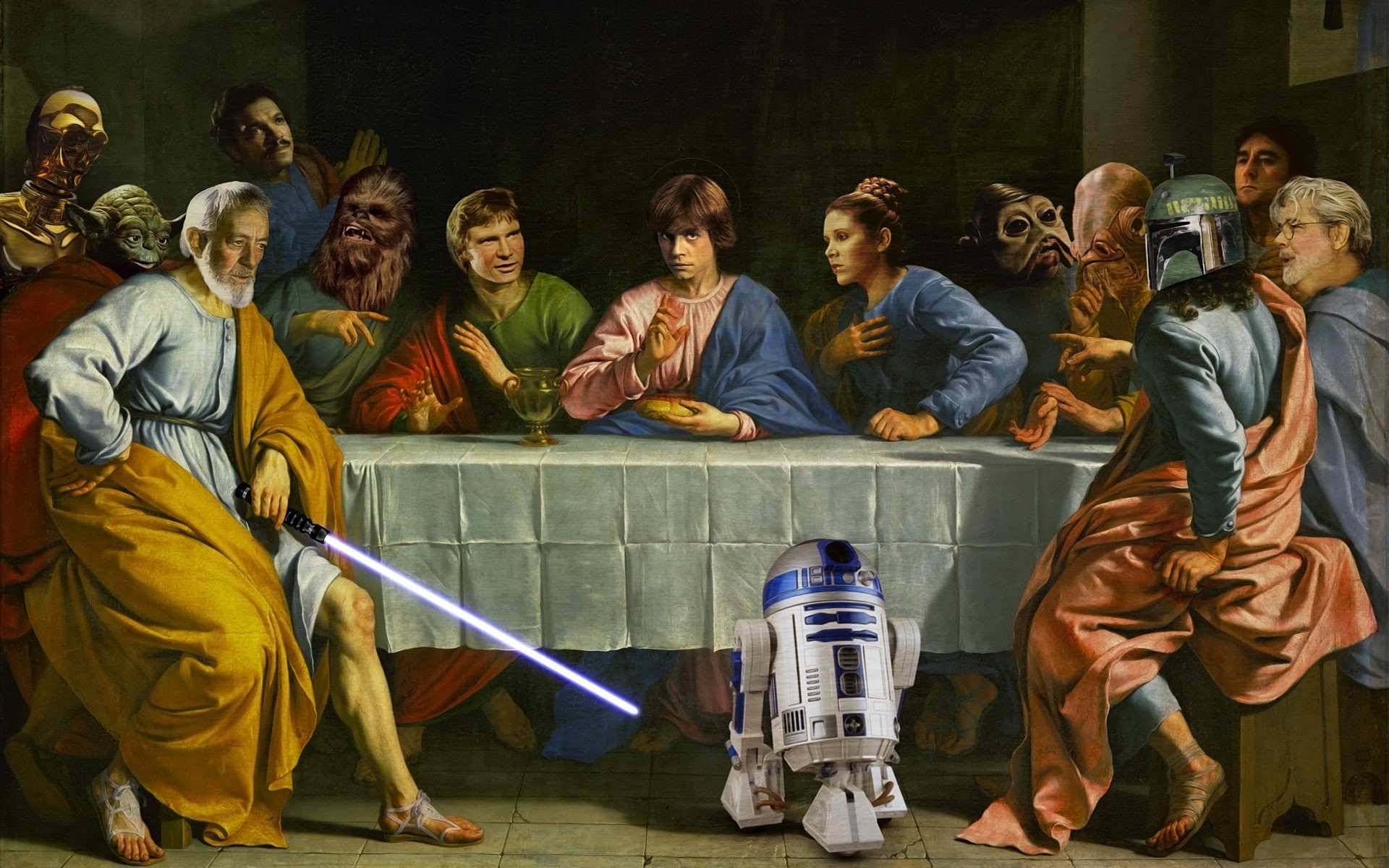 Star Wars, crossover, The Last Supper, 1080P, HD Wallpaper
