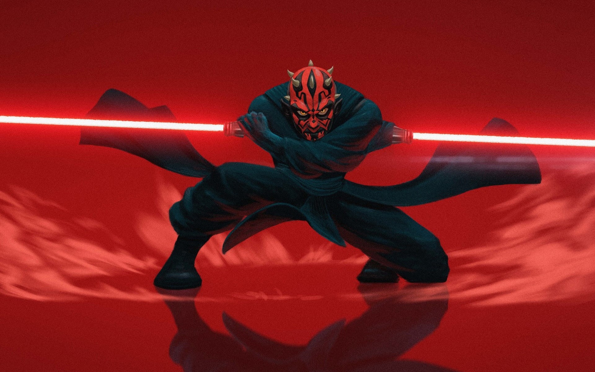 Star Wars, by Arjun Somasekharan, Art, Darth Maul, Fan art, Arjun Somasekharan, StarWars, 1080P, HD Wallpaper