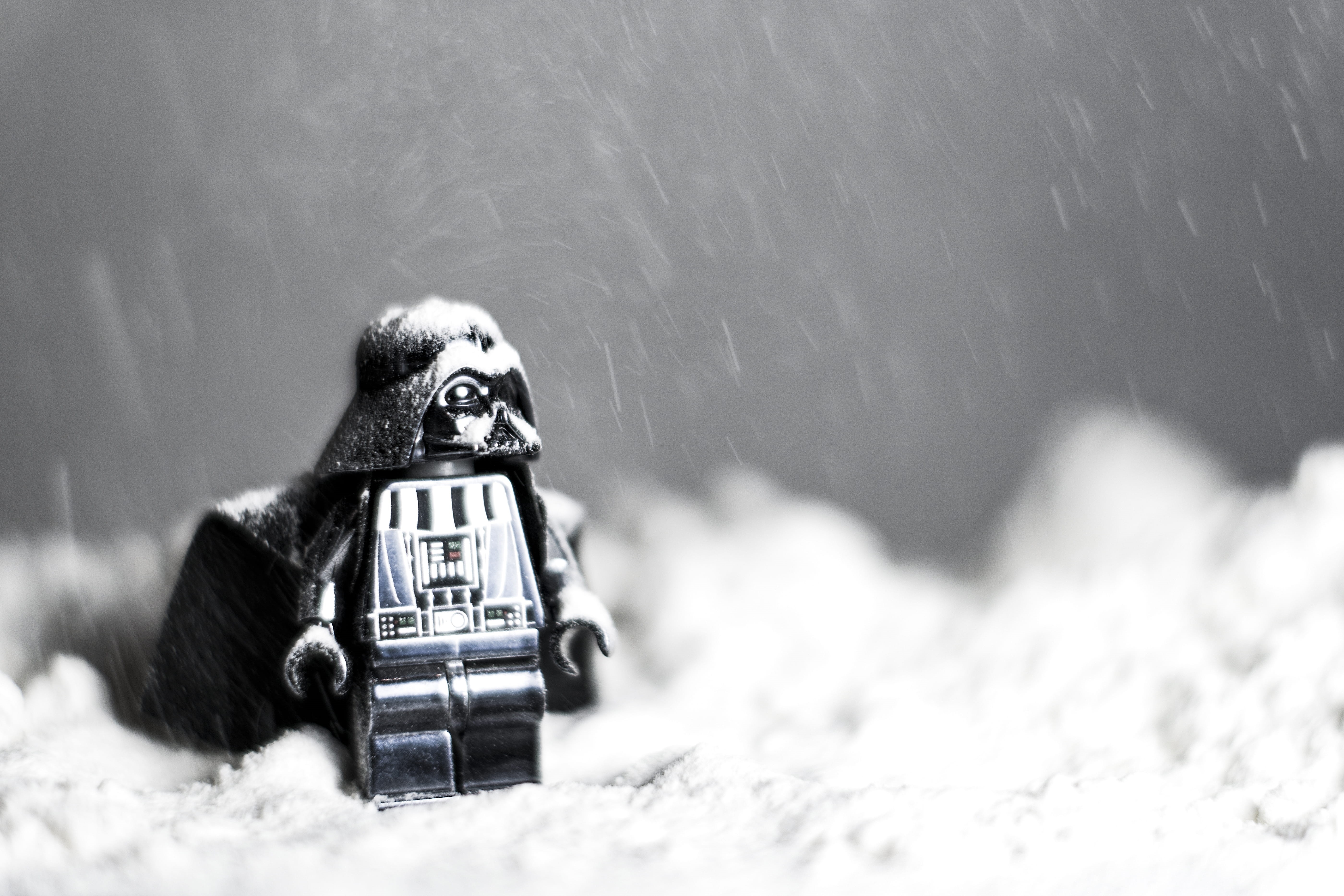 photography themes, blizzard, one animal, technology, camera - photographic equipment, minifigure, activity, lego, close-up, nature, snow, selective focus, HD Wallpaper