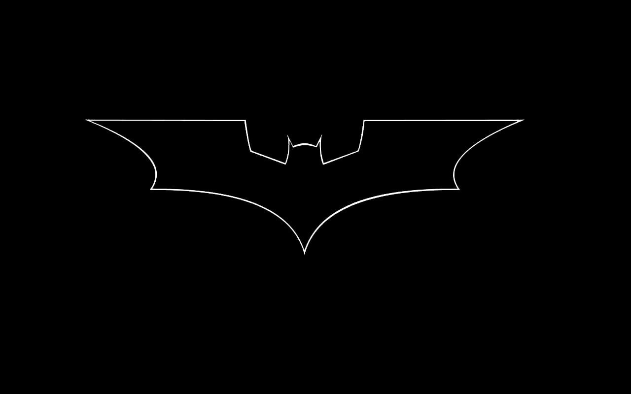 Batman Begins, communication, black background, bats, illuminated, close-up, silhouette, cut out, no people, Batman, white, indoors, Batman: Arkham Knight, HD Wallpaper