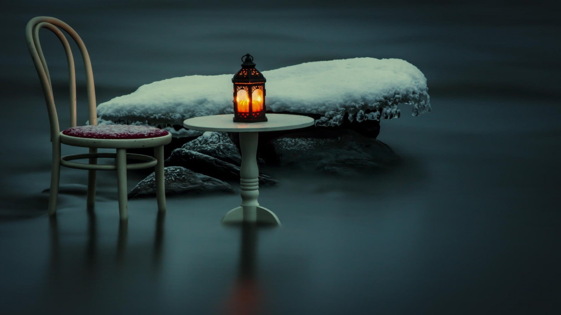 long exposure, candle, white, fire, wooden, no people, food and drink, lantern, icicle, artwork, ice, blurred, rock, fire - natural phenomenon, cold temperature, HD Wallpaper