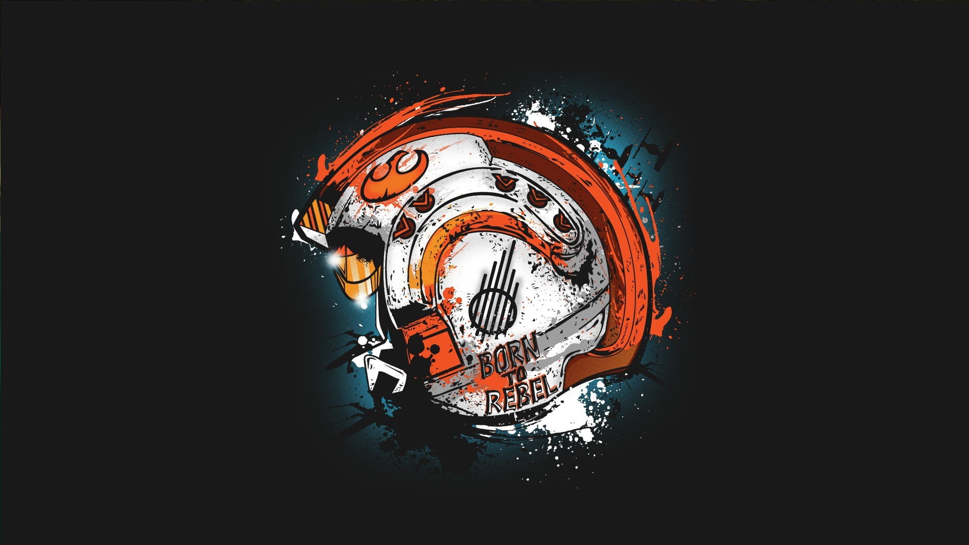 logo, pearls, Rebel, 1080P, Born to Rebel, Star Wars, HD Wallpaper