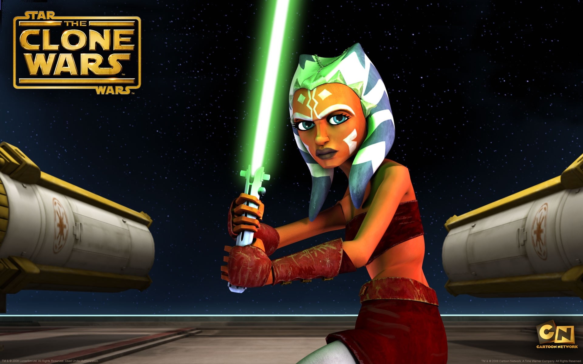 Star Wars, star, wars, art, 1080P, Ahsoka, games, Lightsaber, video, Anakin, tano, hd, HD Wallpaper