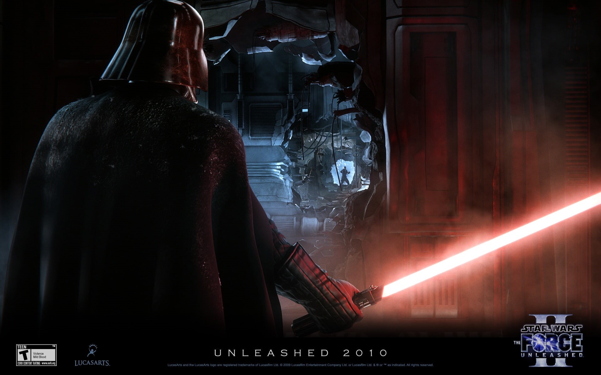 hd, 1080P, unleashed, lightsaber, star, video games, darth, wars, the, vader, force, HD Wallpaper