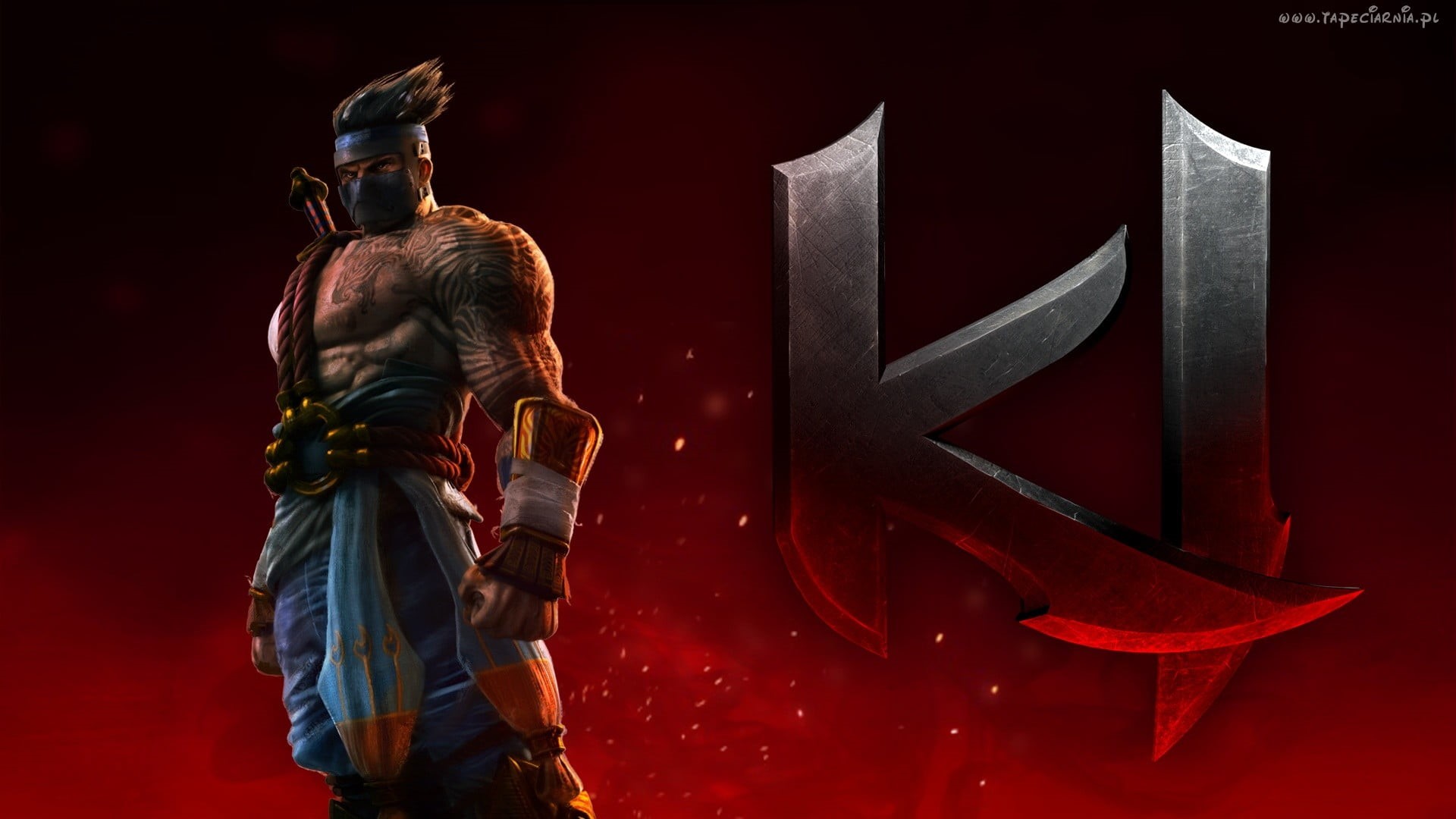 killing, red, warrior, adult, sword, holding, creativity, human representation, instinct, Killer Instinct , warning sign, communication, studio shot, colored background, HD Wallpaper