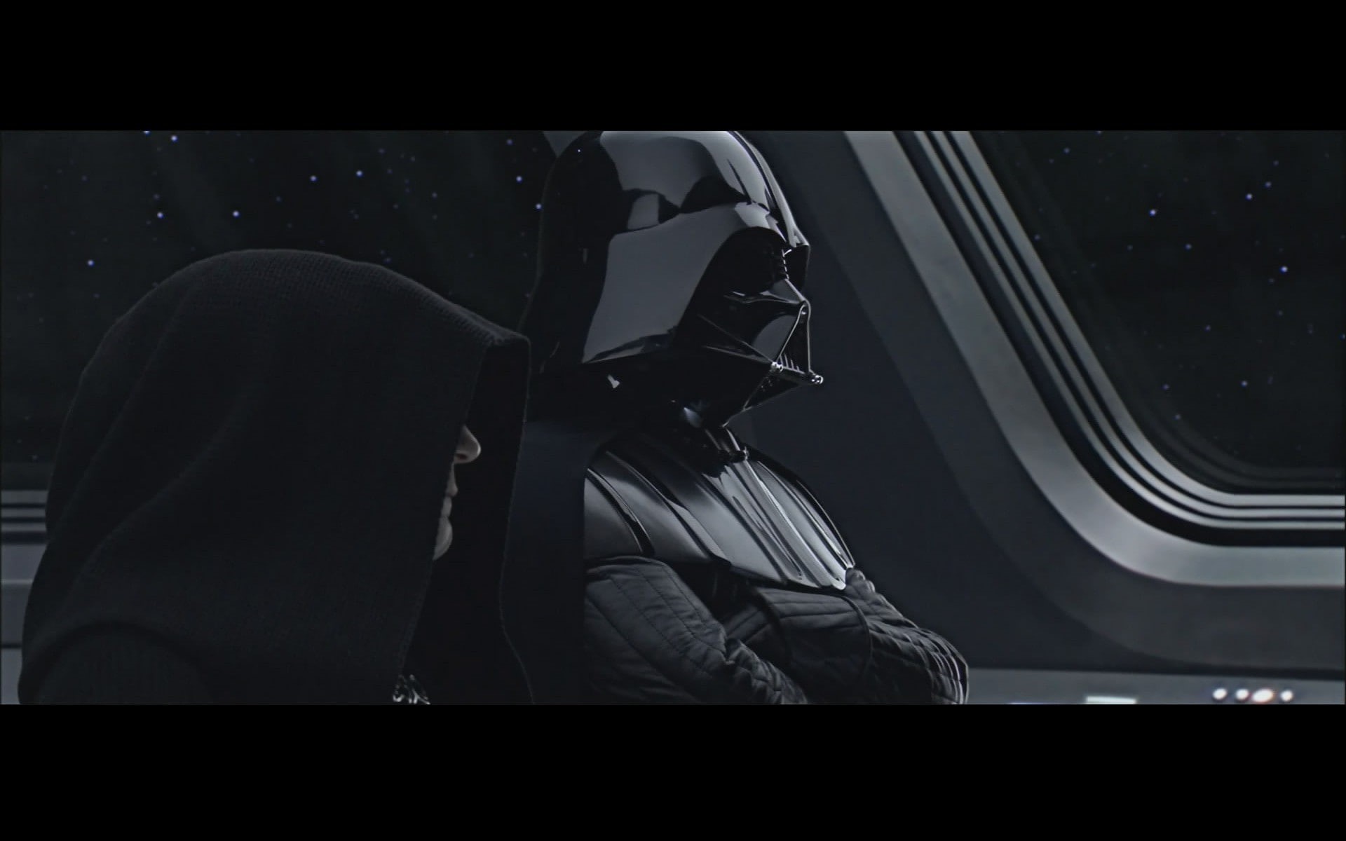 clothing, glass - material, hood - clothing, men, hooded shirt, star wars darth vader darth sidious, 1080P, one person, hood, mode of transportation, transfer print, HD Wallpaper
