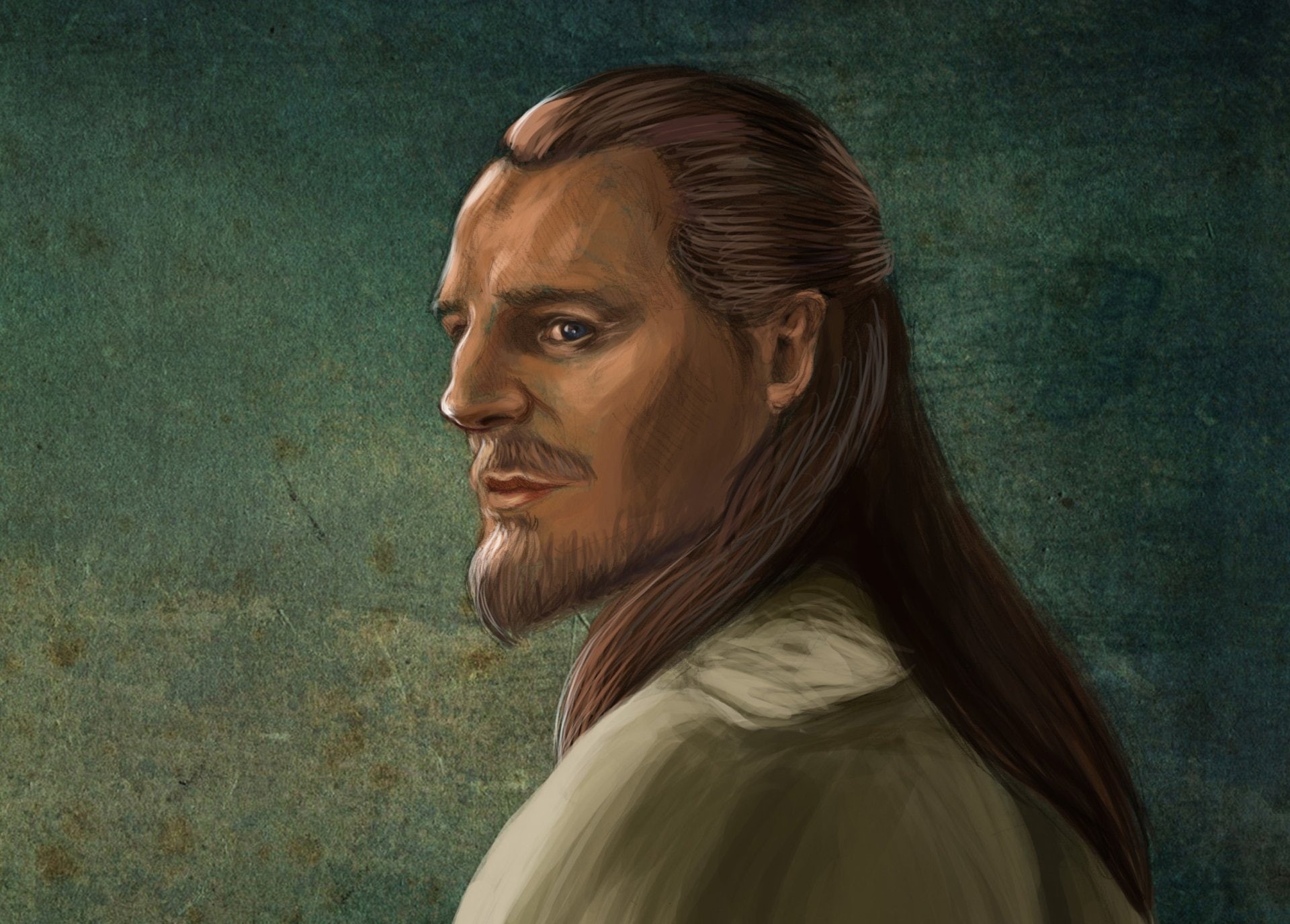 Star Wars, 1080P, Qui-gon Jinn, HD Wallpaper