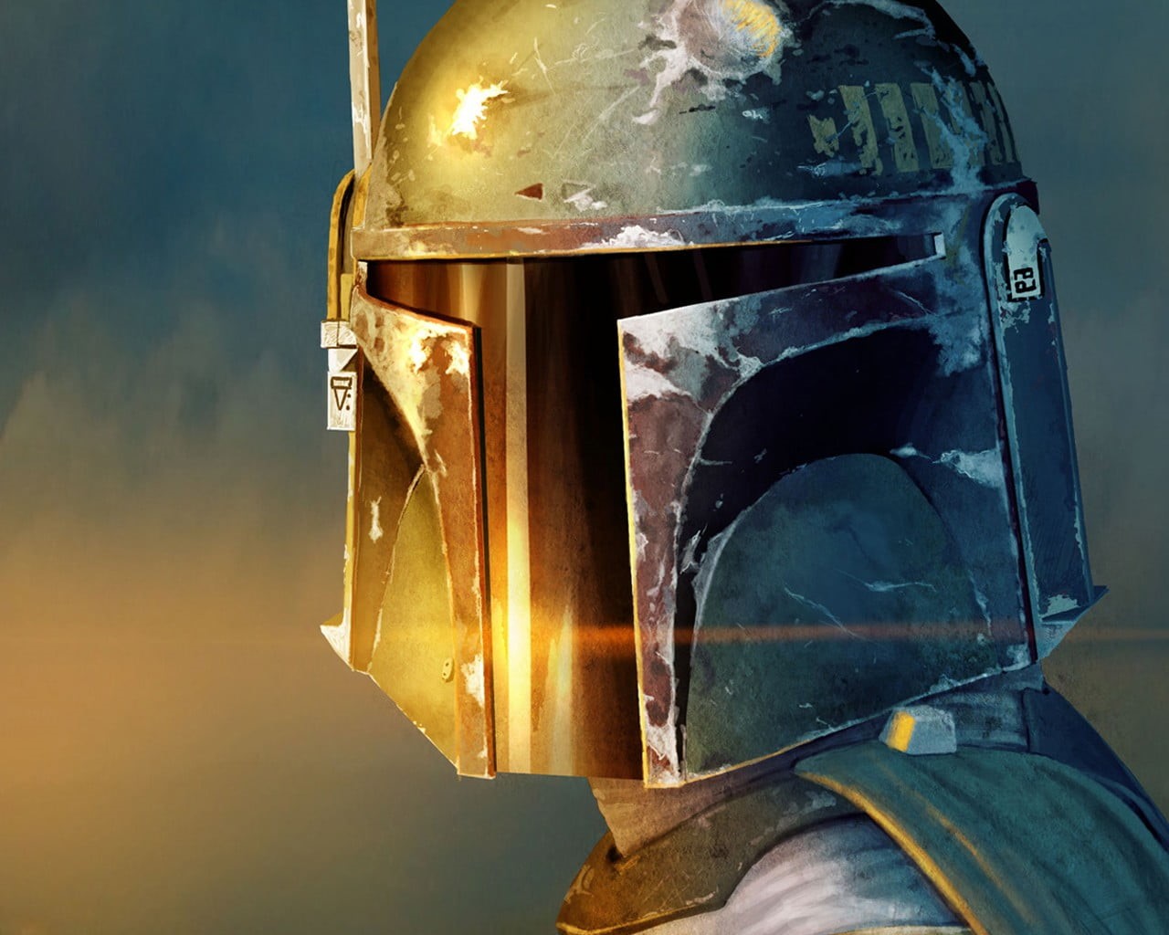 nature, technology, 720P, wooden, sky, transportation, outdoors, Boba Fett, glass - material, broken, reflection, decor, artwork, brown, day, metal, table, HD Wallpaper