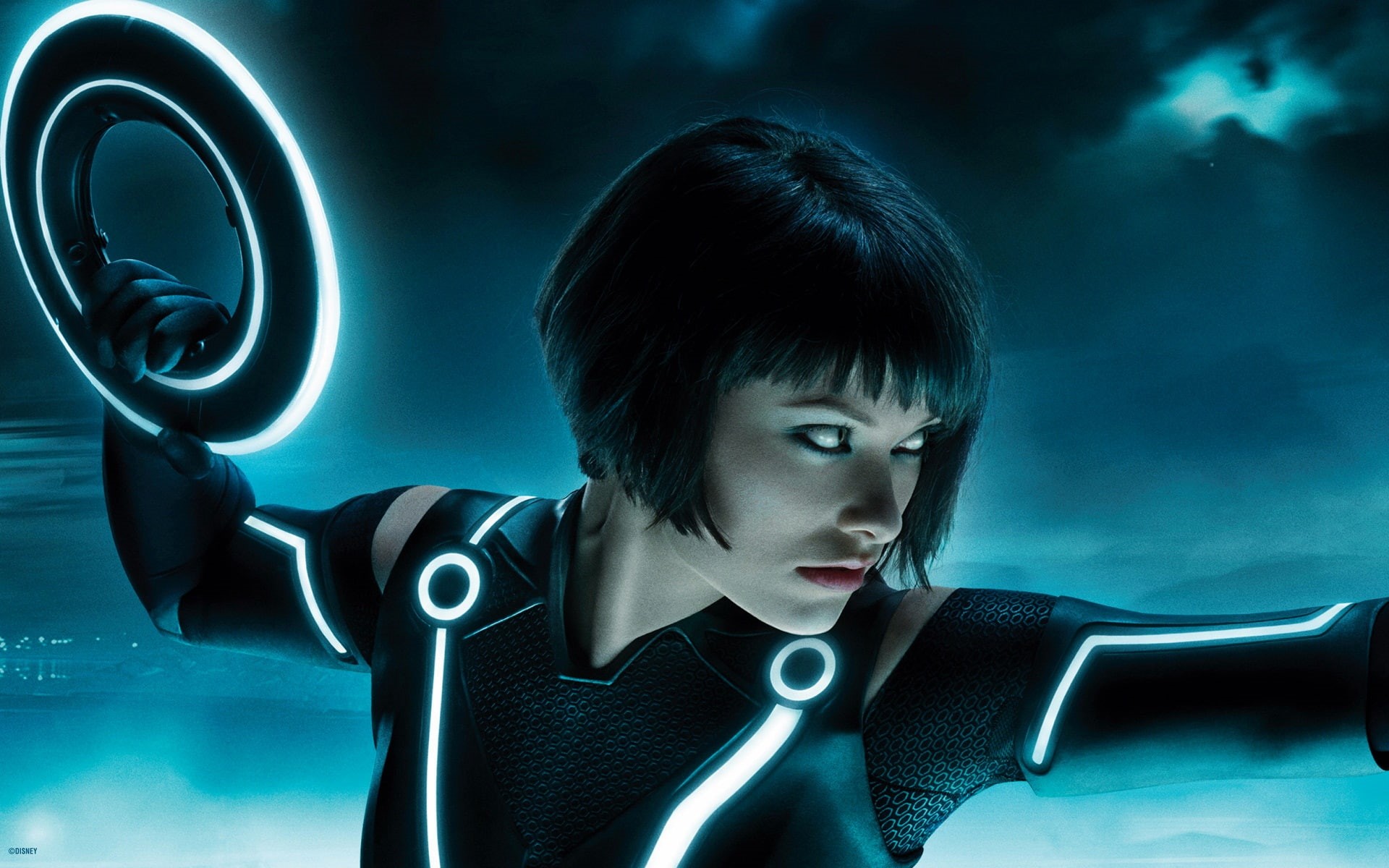 multi, monitor, legacy, wilde, olivia, tron, 1080P, HD Wallpaper
