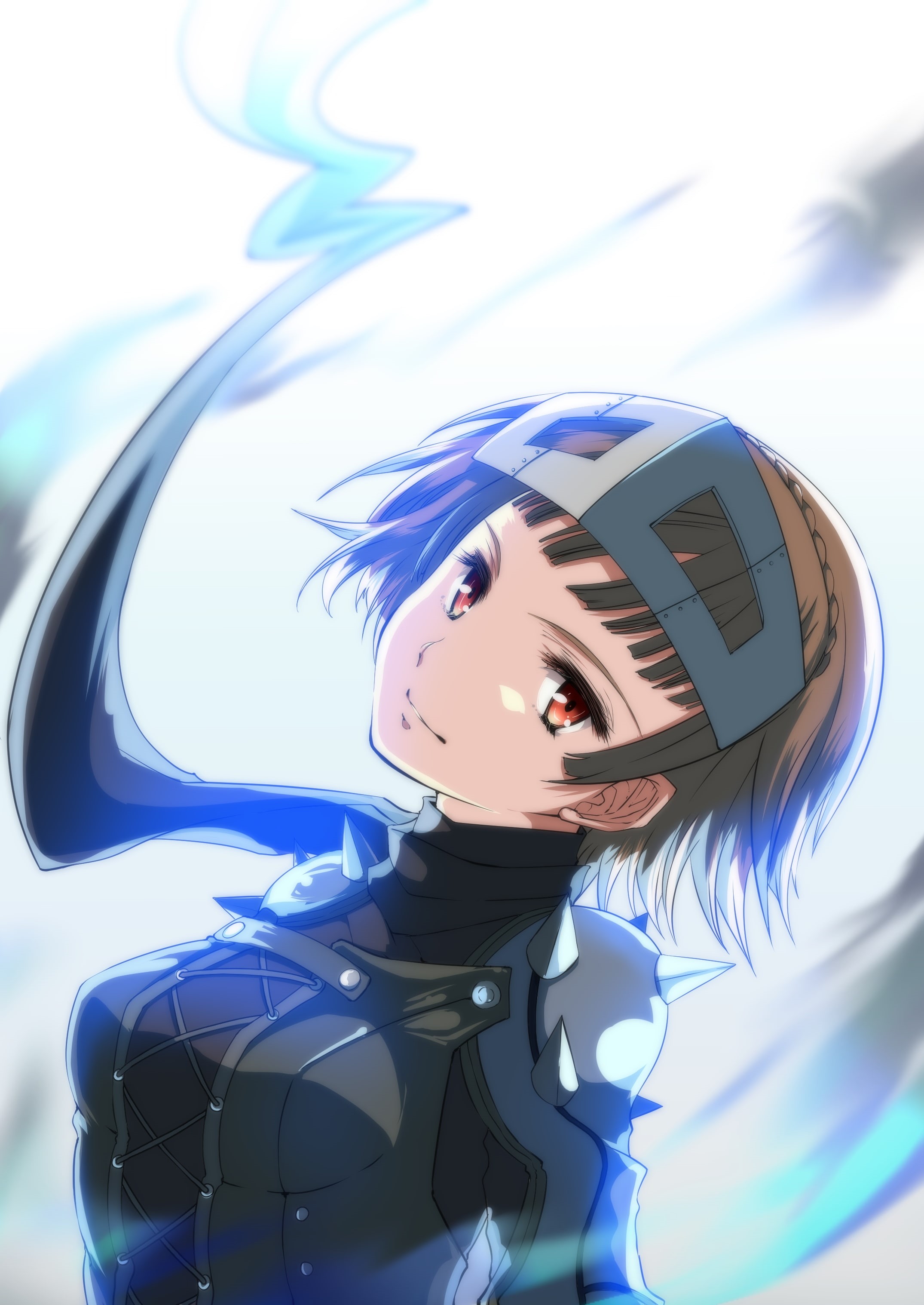 emotion, niijima makoto, sports helmet, close-up, human body part, smiling, headwear, childhood, 2K, queen, sport, one person, women, looking at camera, Phone HD Wallpaper