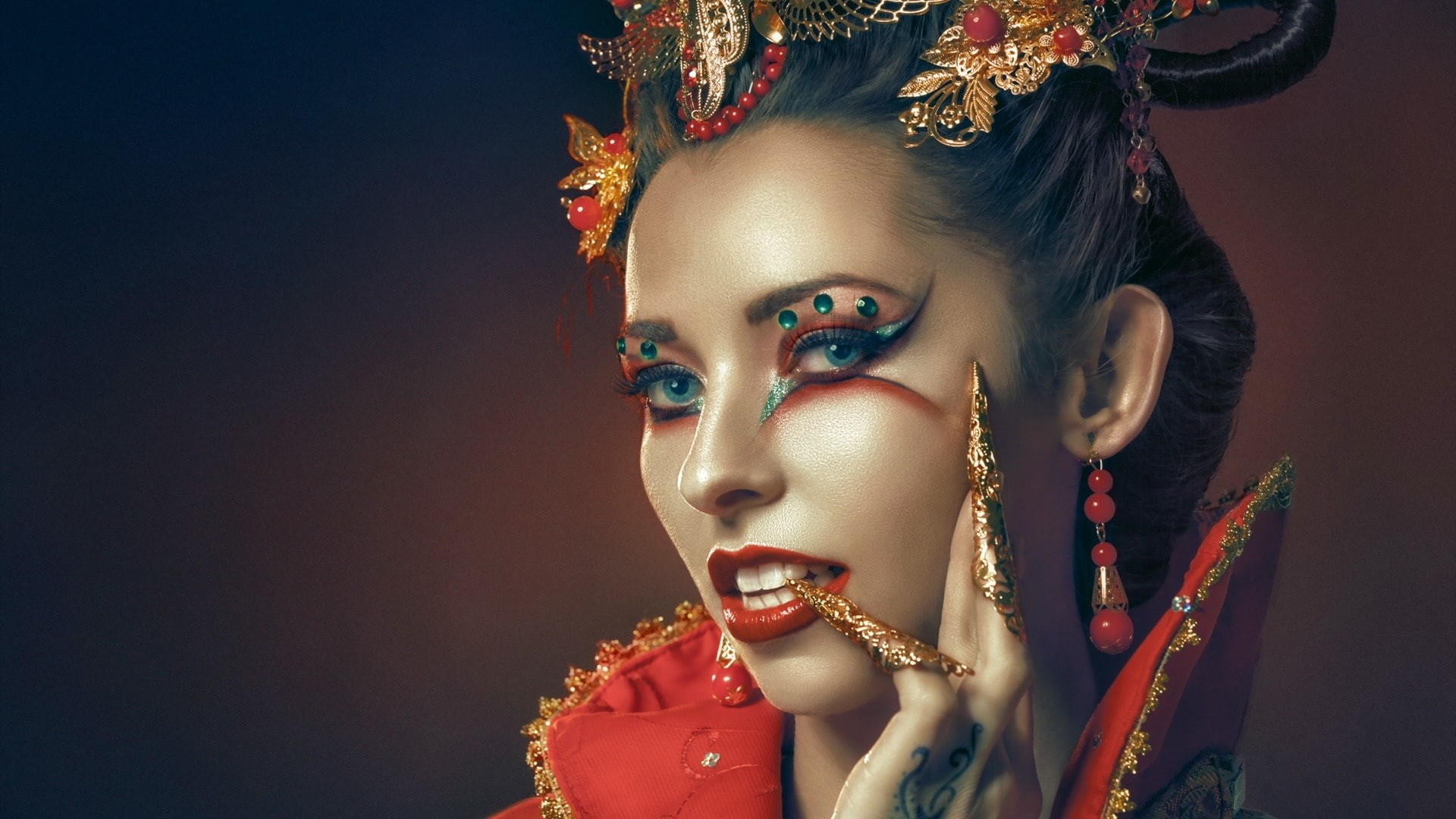 Makeup, Portrait, Fashion, 1080P, Girl, HD Wallpaper