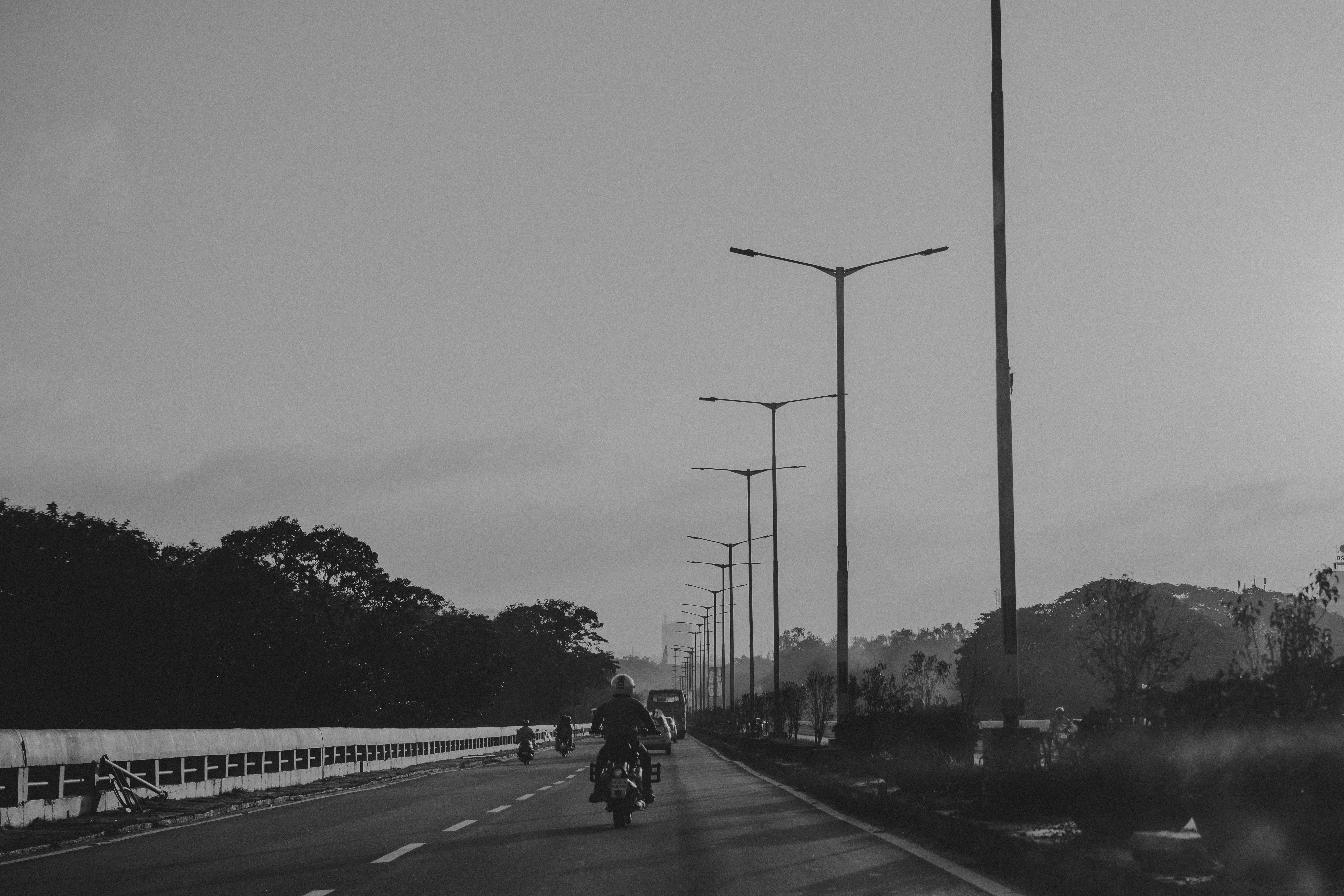 cycling, ride, outdoors, road, transportation, land vehicle, bicycle, city, street, nature, direction, riding, tree, 5K, bengaluru, sky, india, travel, HD Wallpaper