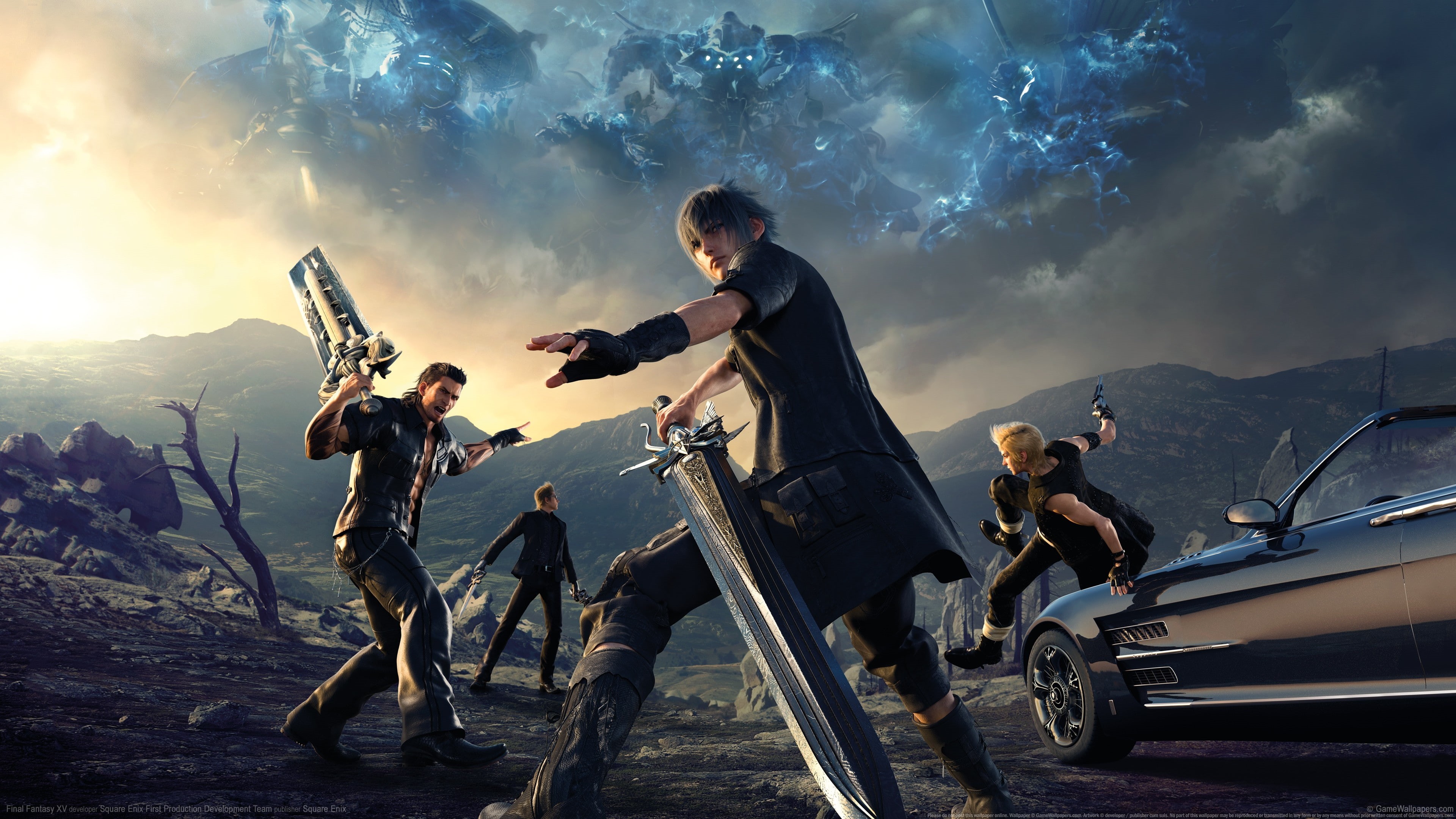 Prompto, Gladiolus, Ignis, 4K, Gamer, Final Fantasy, Final Fantasy XV, Noctis, HD Wallpaper