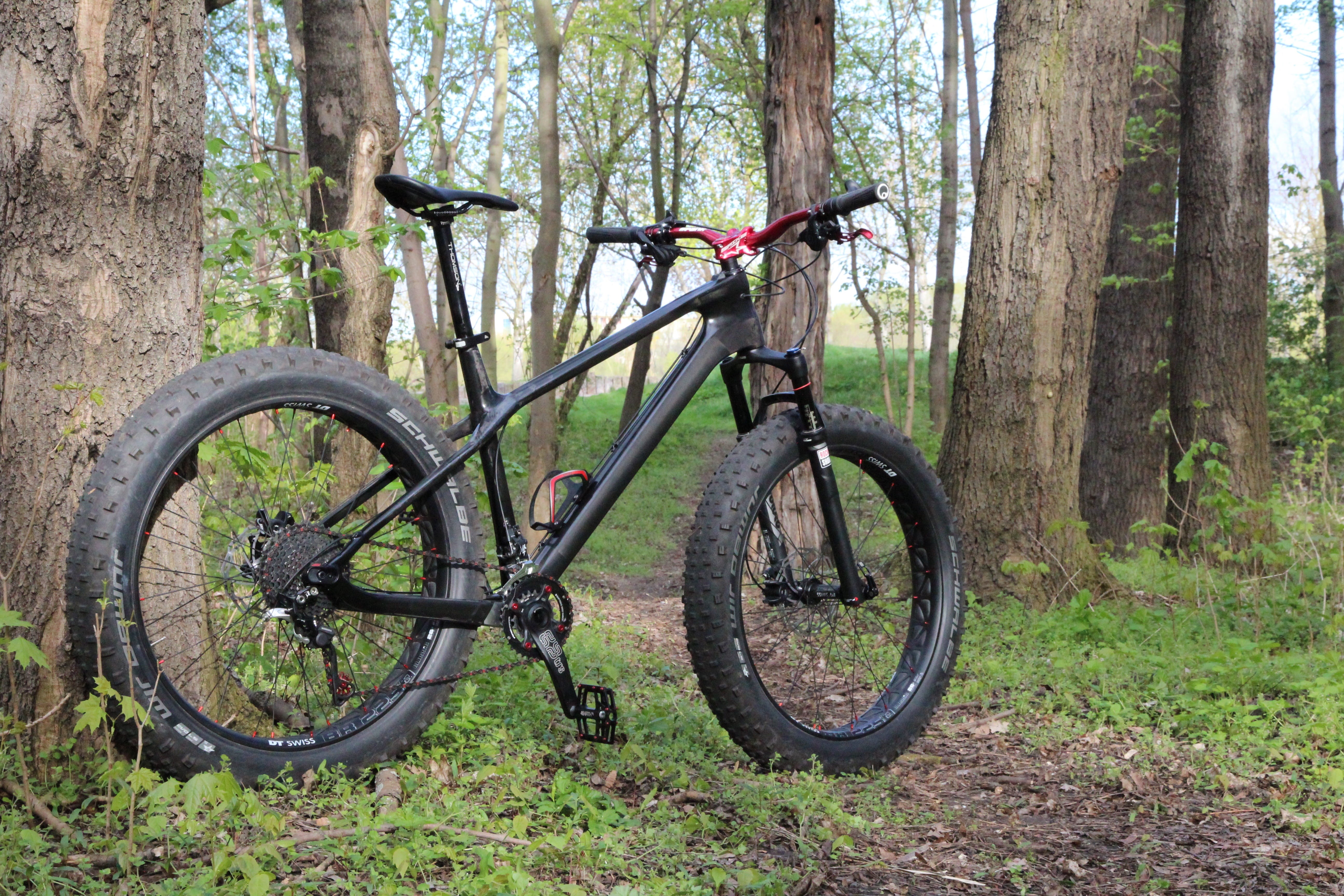 forest, Bike, tire, stationary, no people, field, travel, 5K, land, mode of transportation, woodland, nature, outdoors, tree trunk, transportation, cycling, HD Wallpaper
